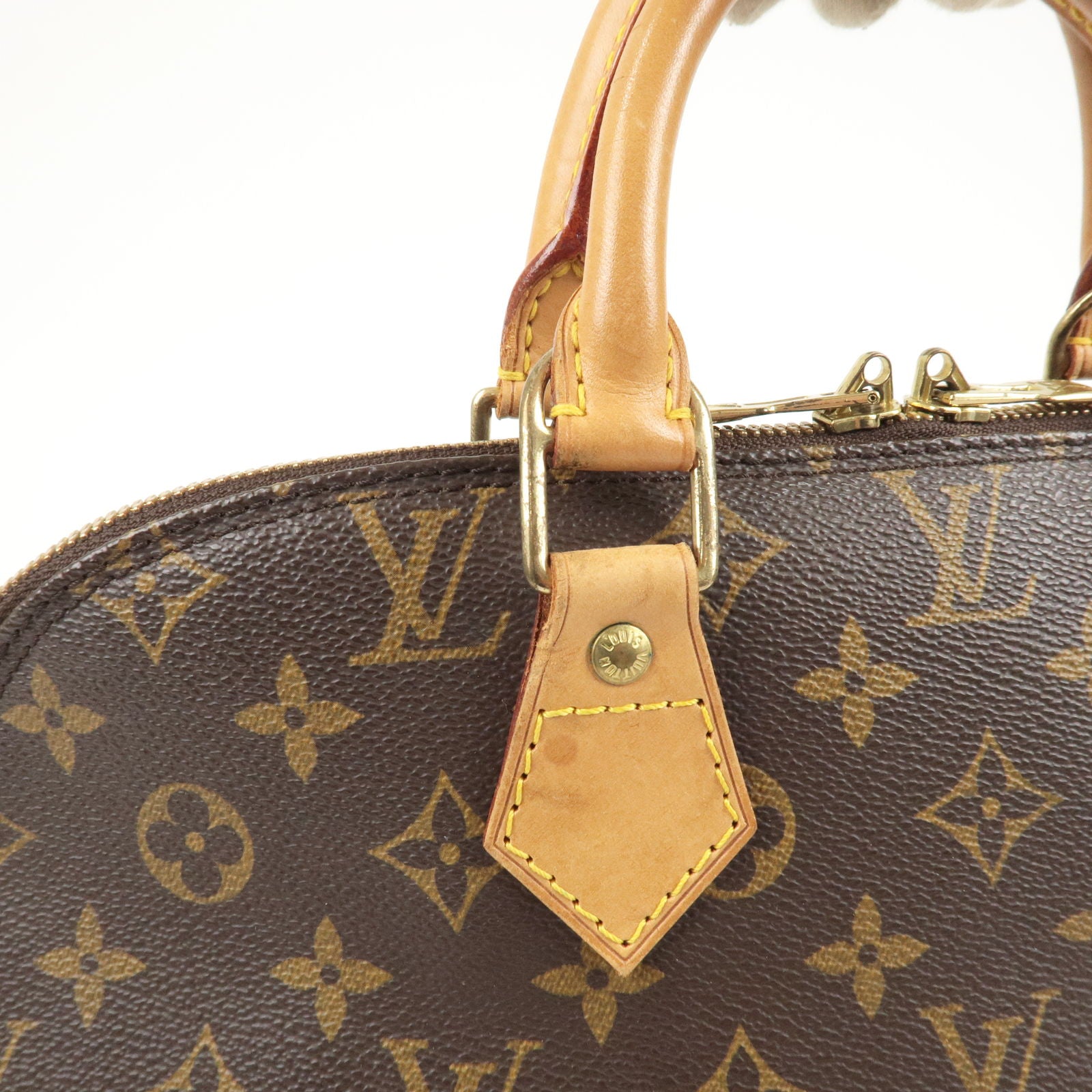 LOUIS VUITTON Handbag M51130 Alma Monogram canvas Brown Women Used