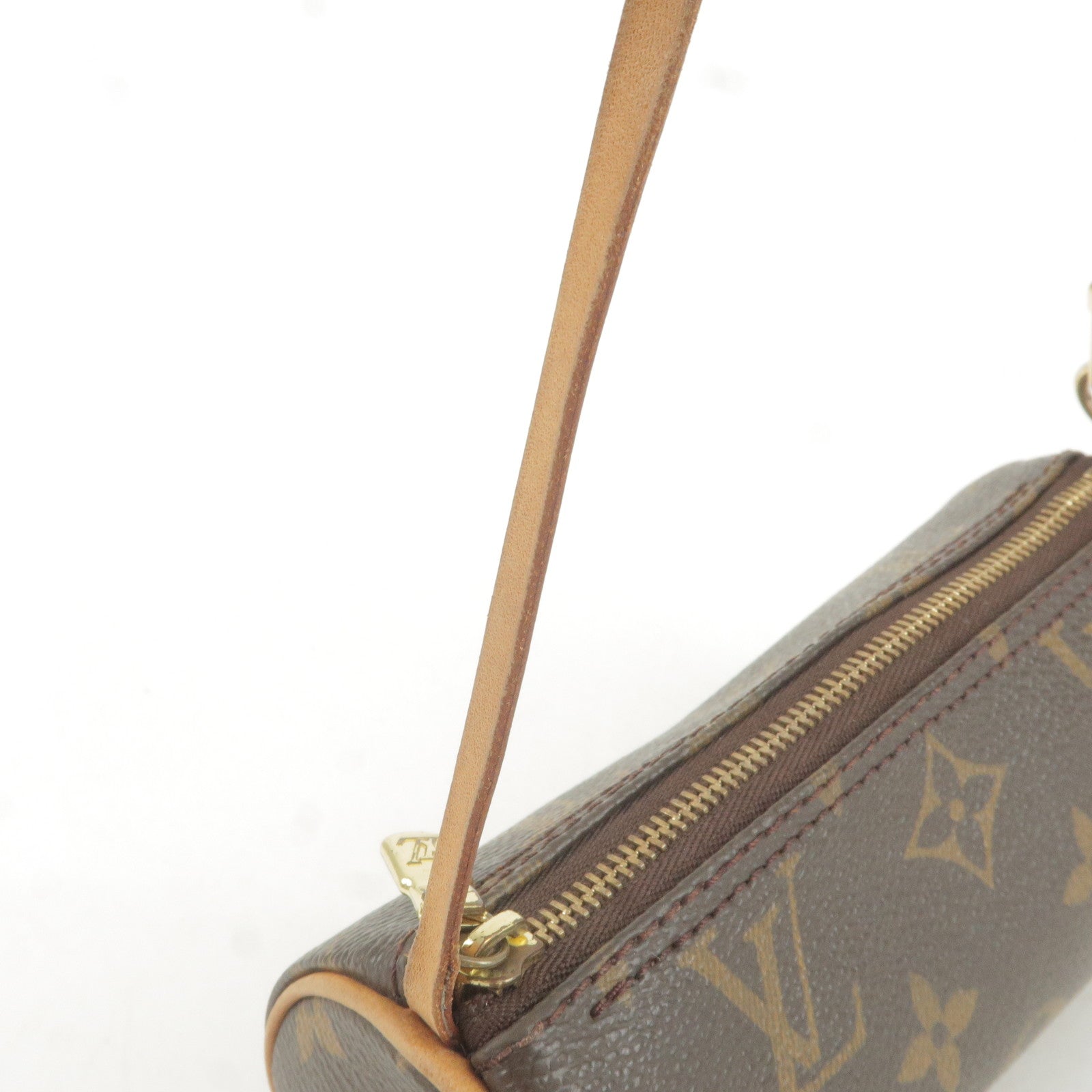 Louis Vuitton Brown Monogram Canvas Mini Pouch Milla with Chain