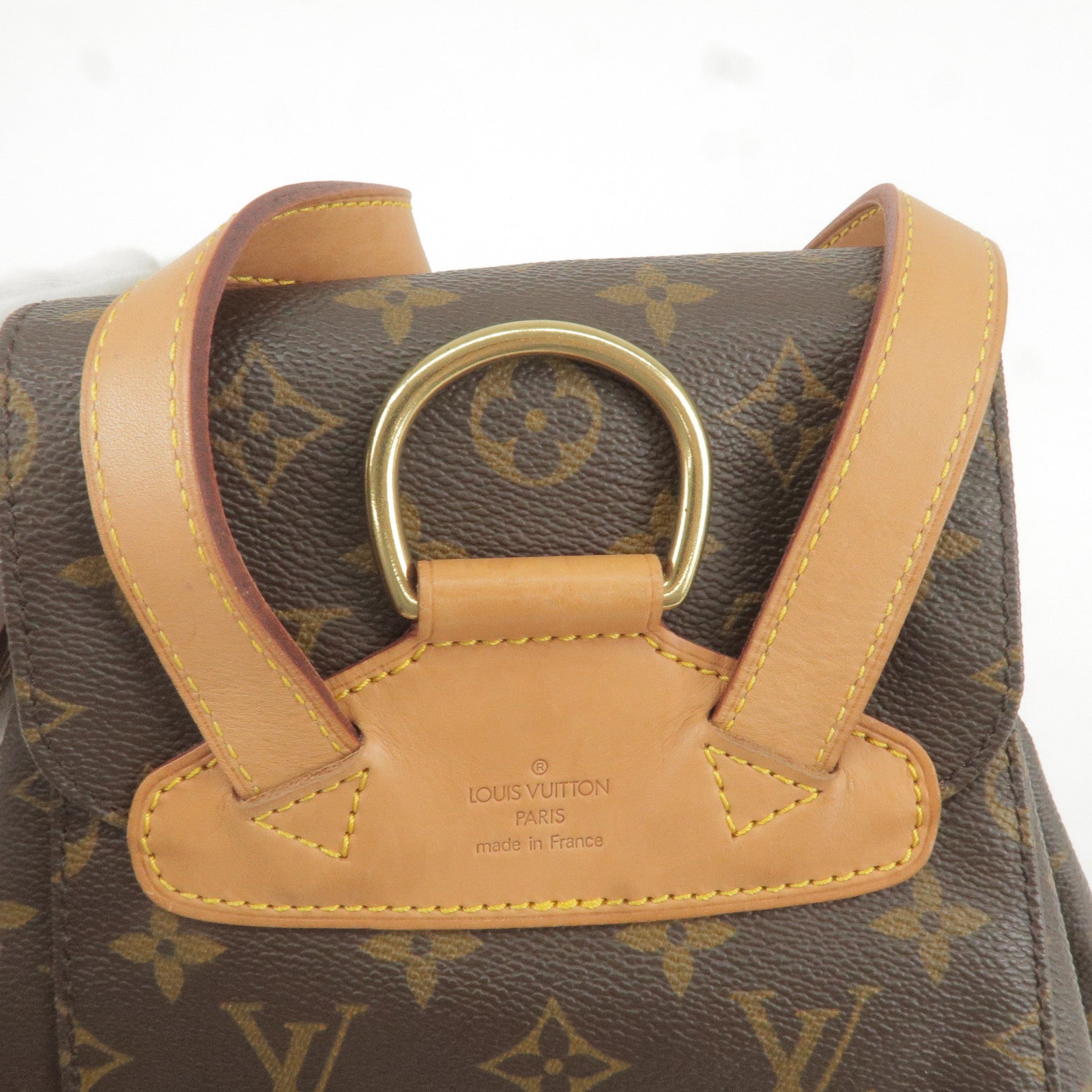 3ac2892]Auth Louis Vuitton Rucksack Monogram Montsouris MM M51136