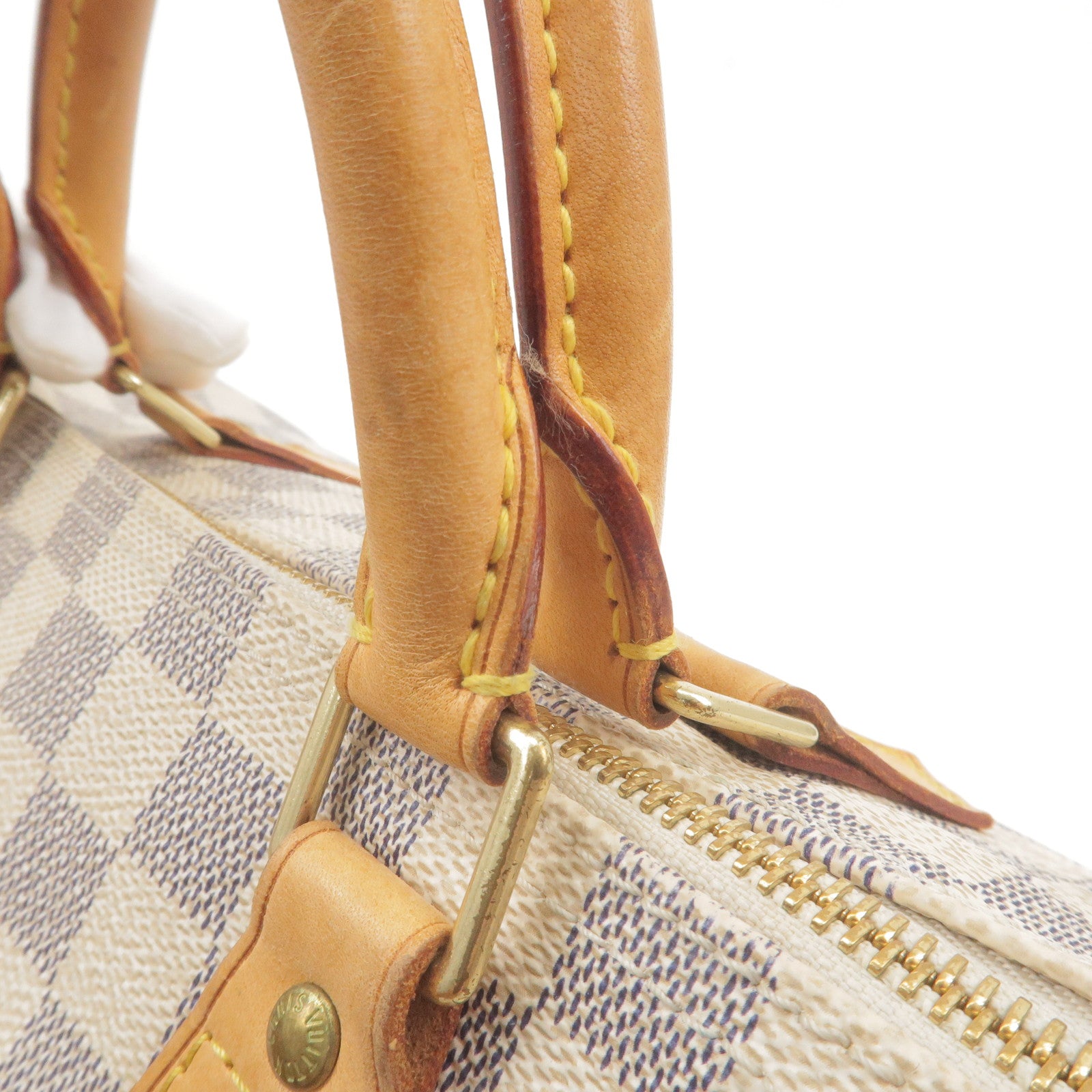 Boston - Louis Vuitton Trotteur shoulder bag in monogram canvas and natural  leather - Vuitton - Hand - Damier - ep_vintage luxury Store - Speedy - Azur  - 30 - Bag - Louis - N41533 – dct