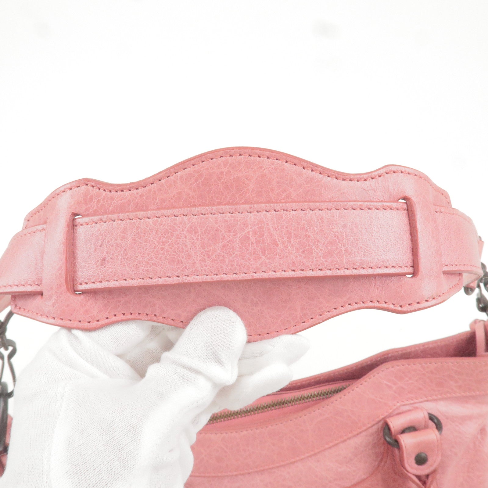 Leather - BALENCIAGA - First - Hand - The - 2Way - envelope shoulder Montange Black - ep_vintage luxury Store - Pink - 103208 – dct Montange Bag - Montange Bag