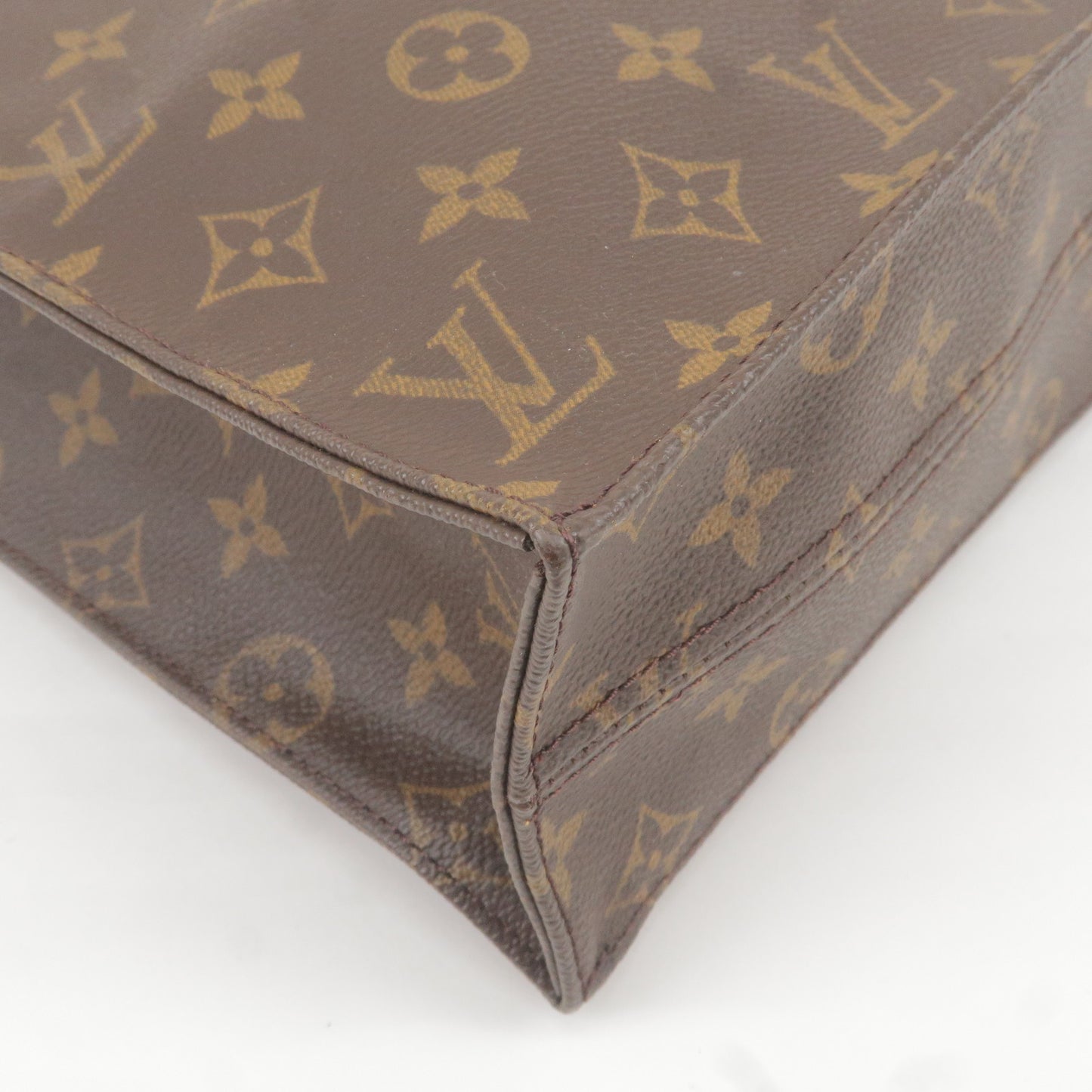 Louis Vuitton Monogram Sac Plat Hand Bag M51140 Lv