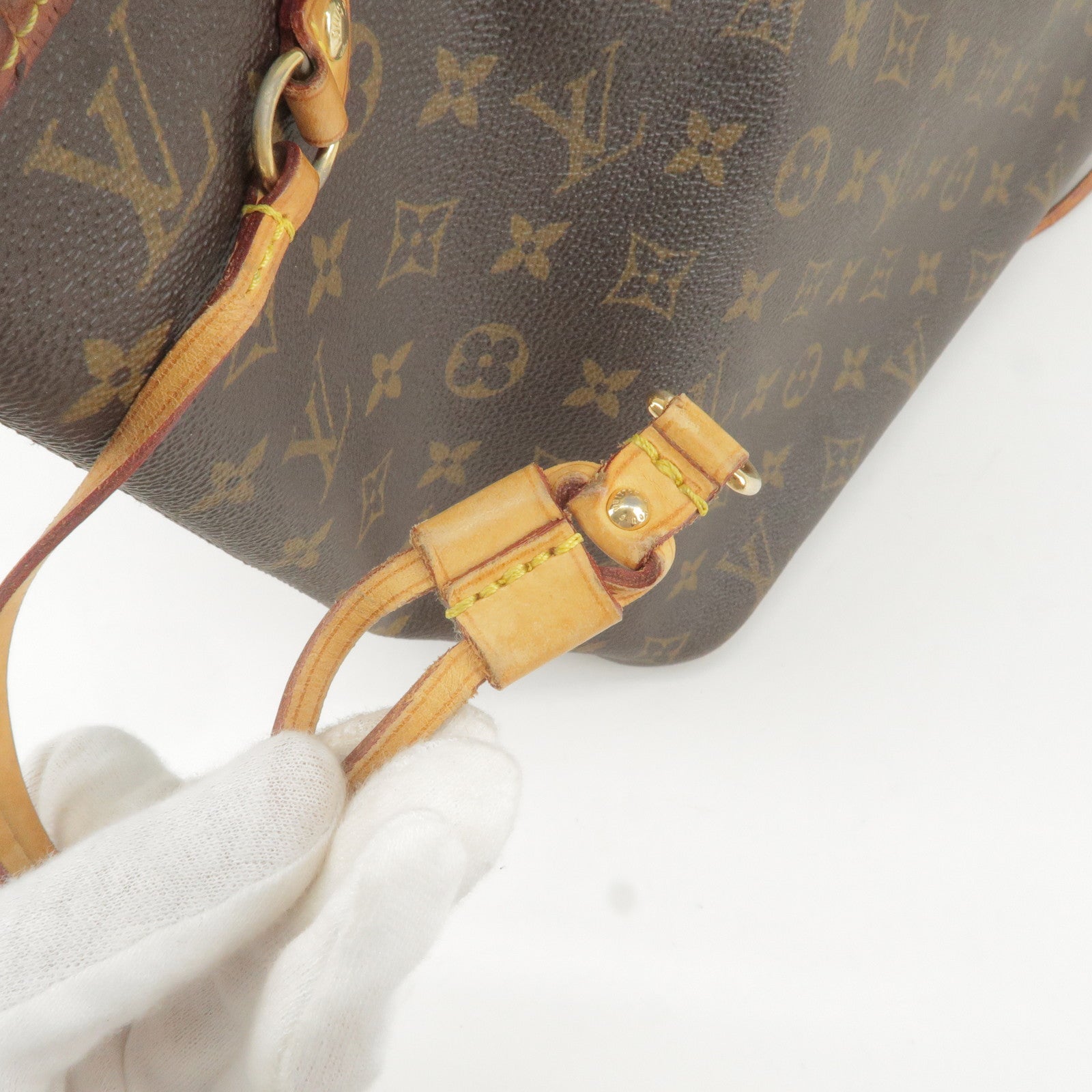 Louis Vuitton Neverfull Pm Beige Canvas Tote Bag (Pre-Owned)