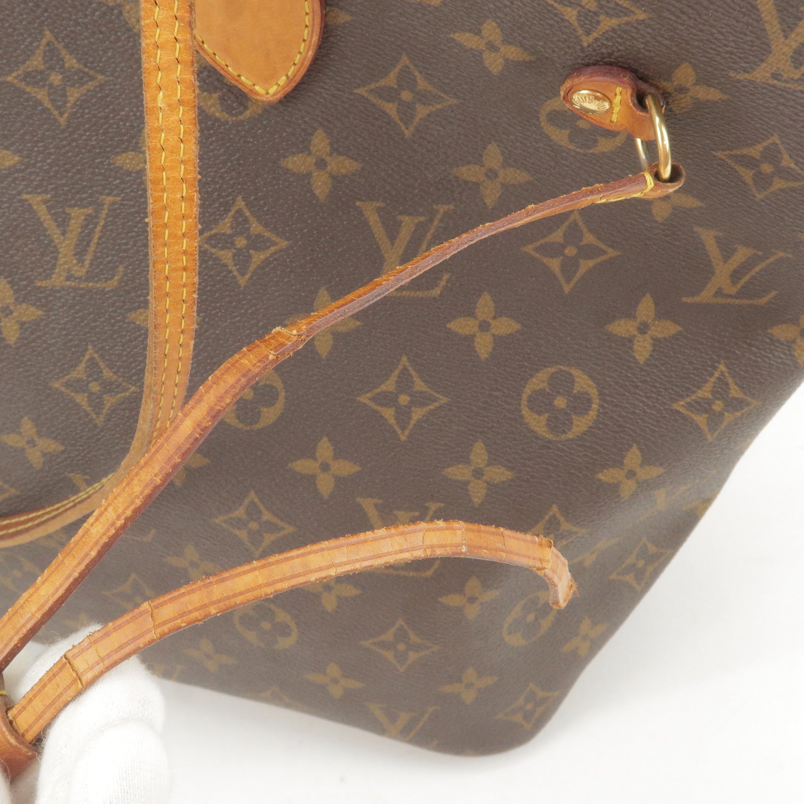 LOUIS VUITTON Pre Owned Monogram Neverfull MM Shoulder Bag Fuchsia