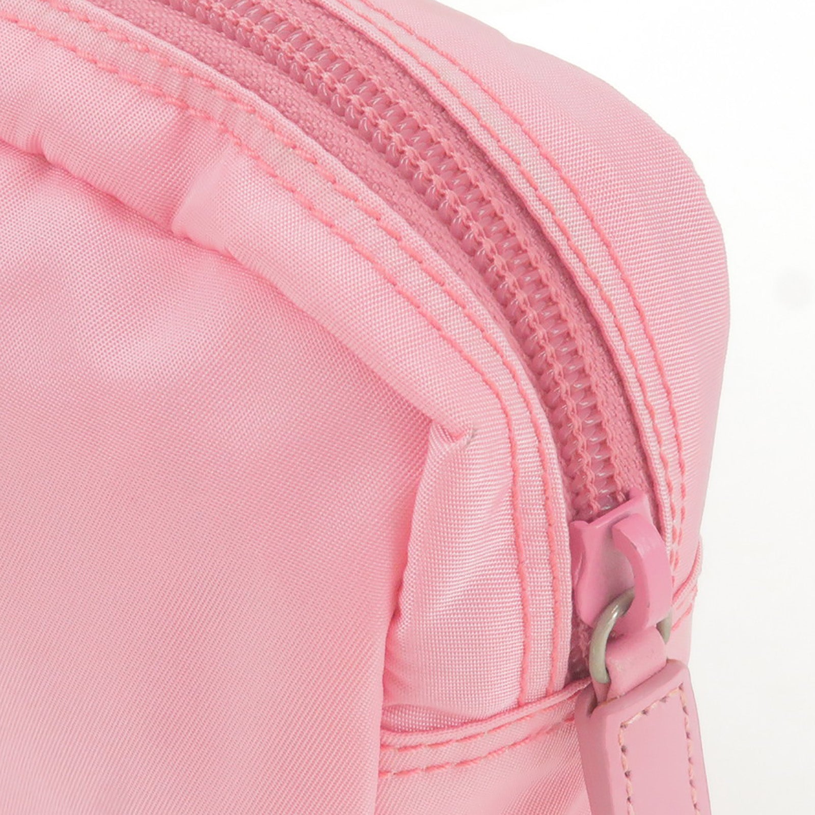 MV340 – Prada PR 09YS Runway - Logo - Pink - PRADA - Nylon - Clutch -  Leather - Pouch - prada leather oxford shoes - Bag