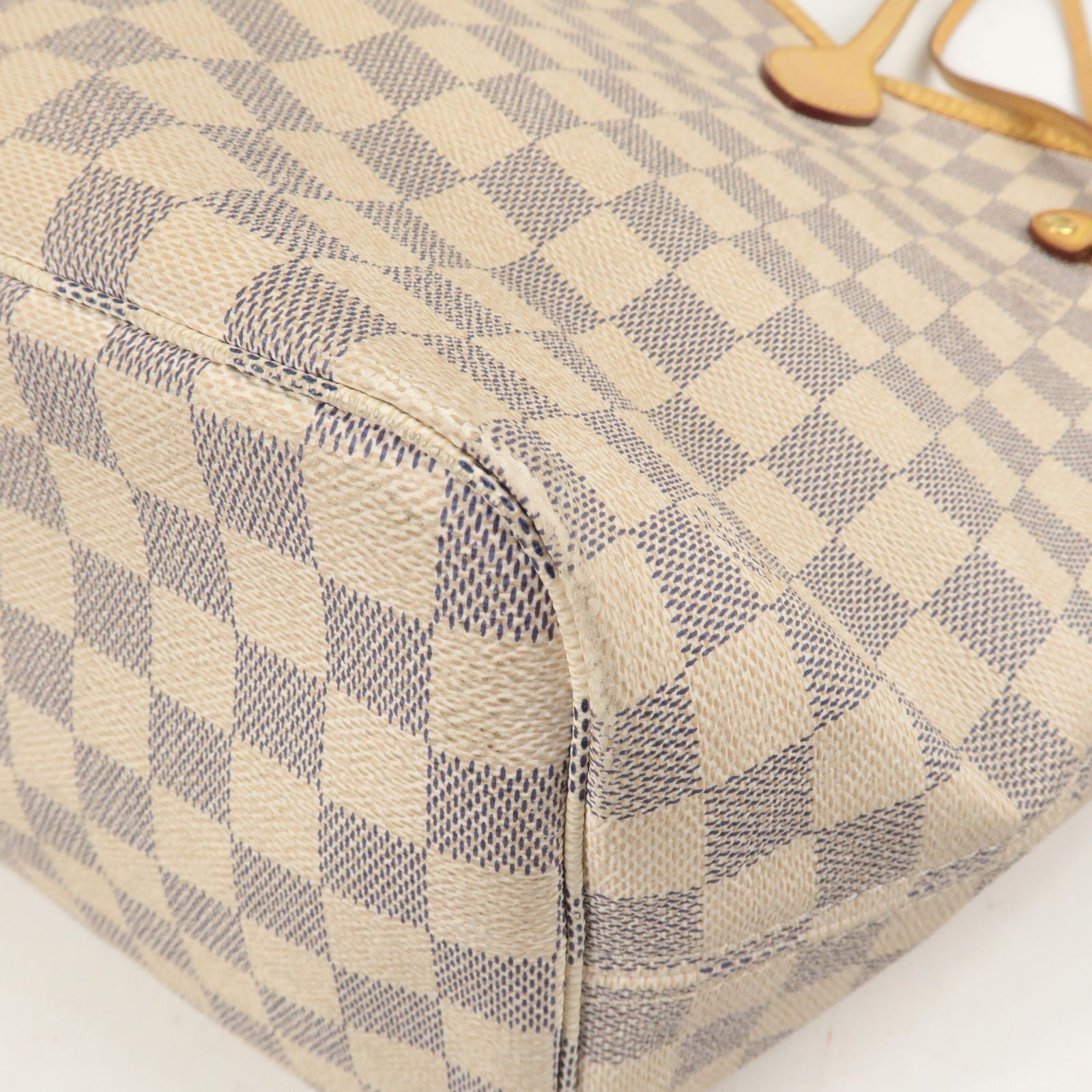 Pre-Owned Louis Vuitton Neverfull Damier Azur MM Tote Bag - Very