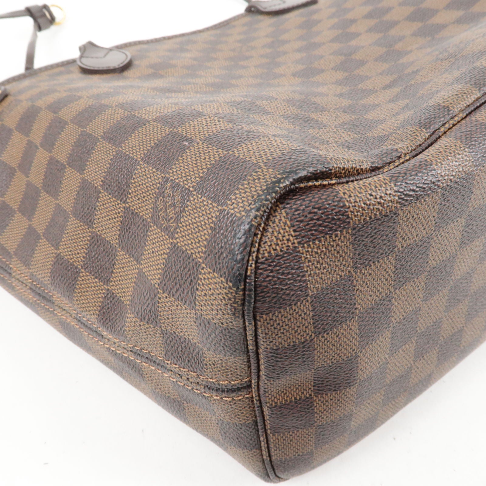 LOUIS VUITTON Trouville PM Monogram Canvas Satchel Bag Brown