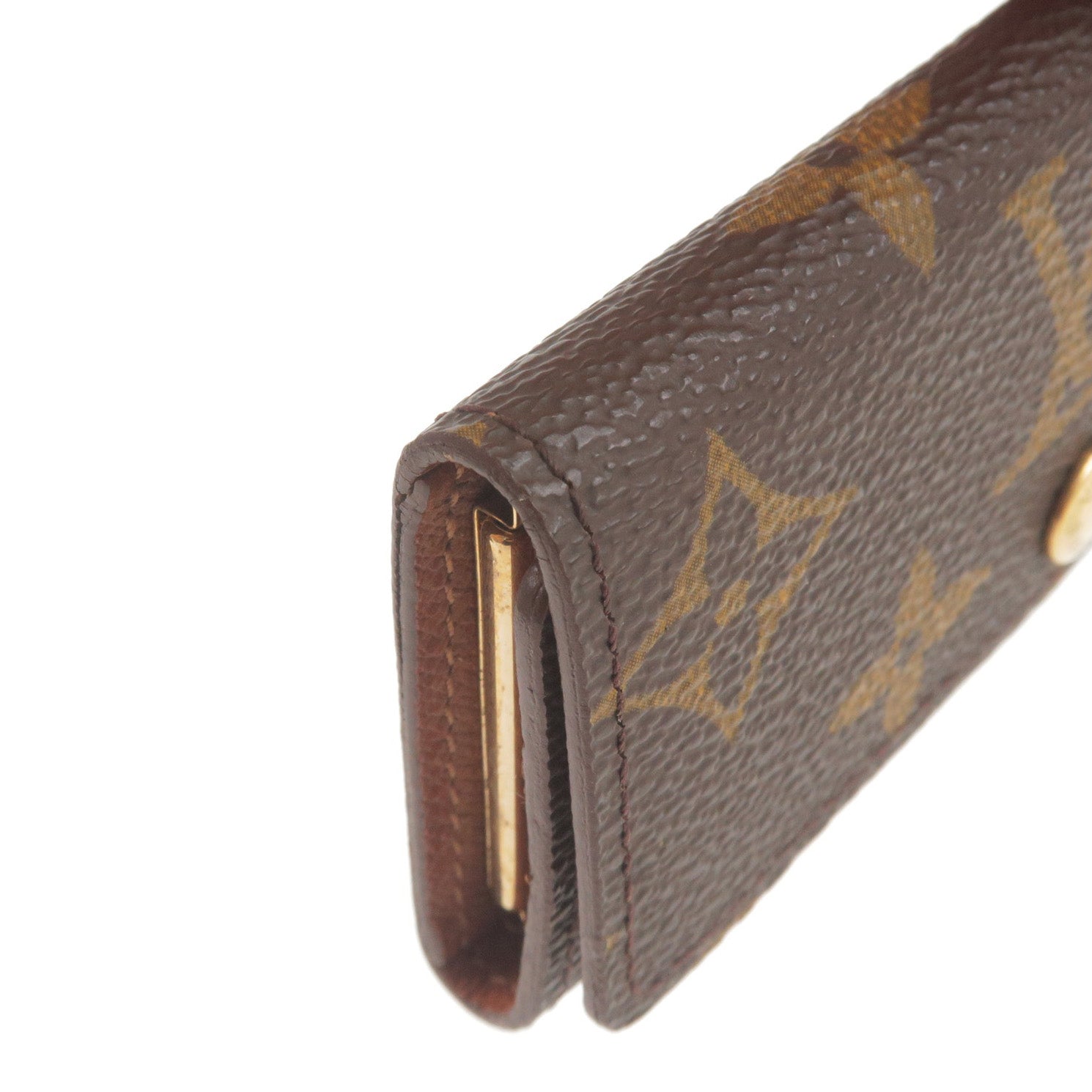 Louis Vuitton leather 2 row bracelet black 19cm Fr: Japan DHL