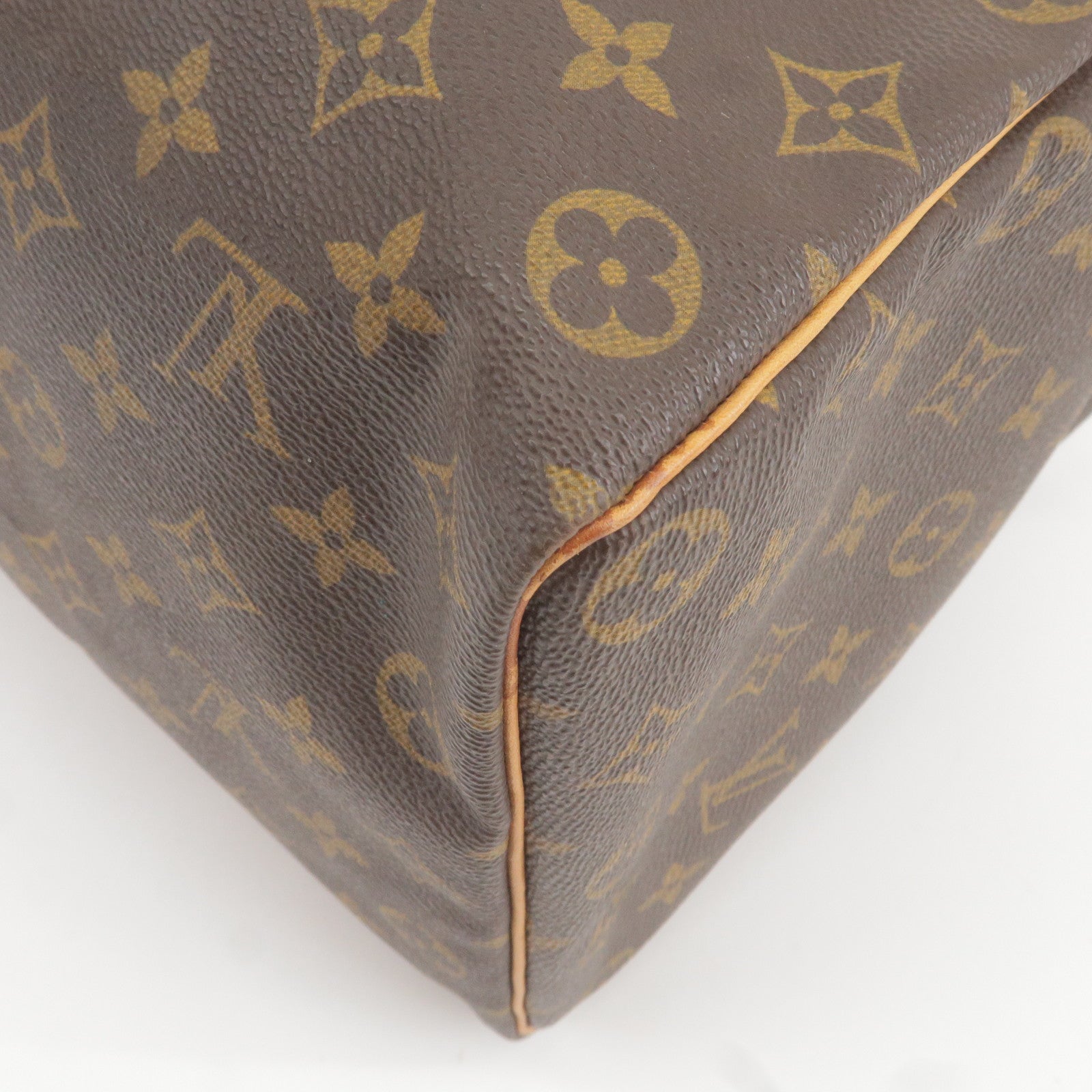 borsa da viaggio louis vuitton cruiser in tela monogram e pelle naturale