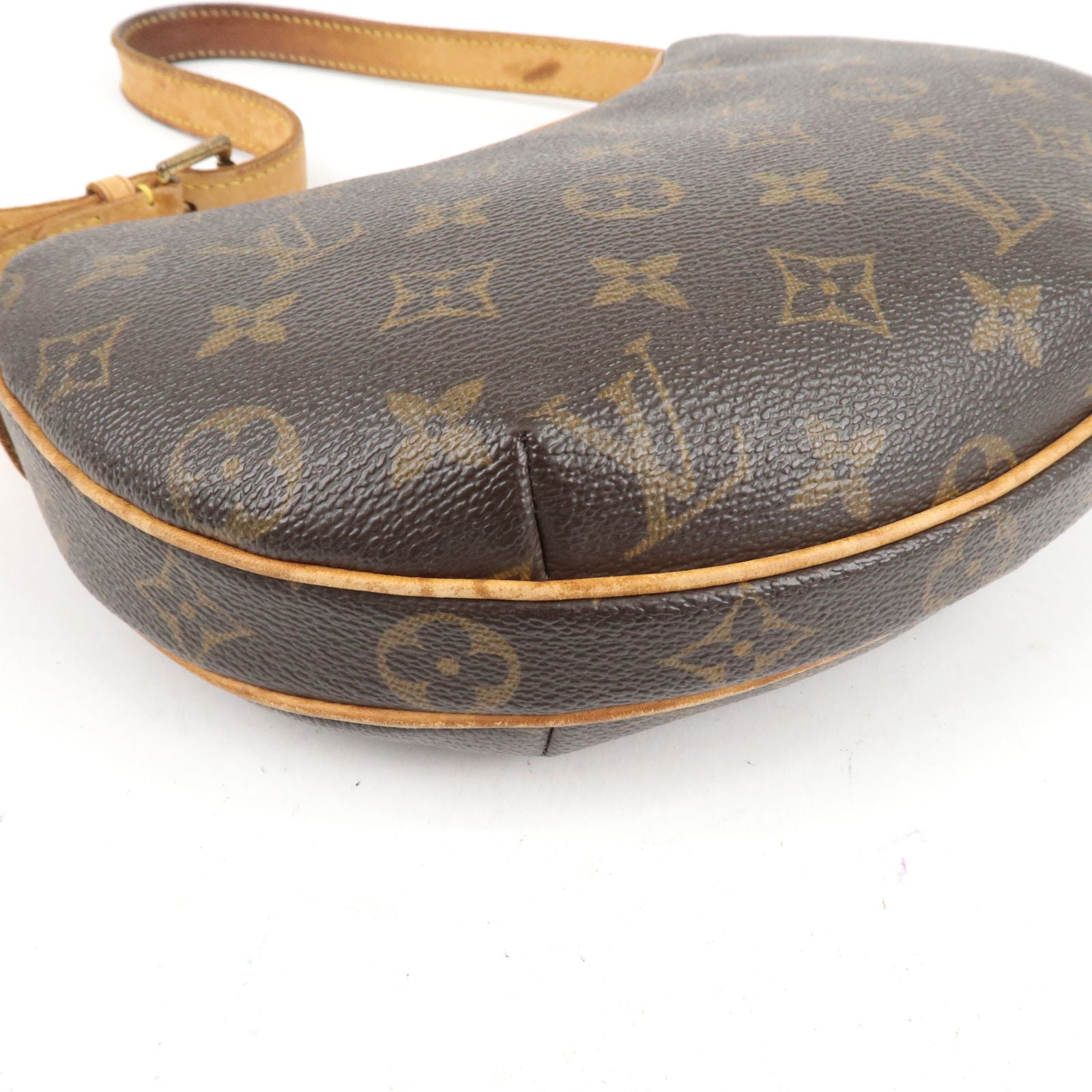 LOUIS VUITTON Shoulder Bag M51510 Pochette croissant Monogram canvas Brown  Women Used