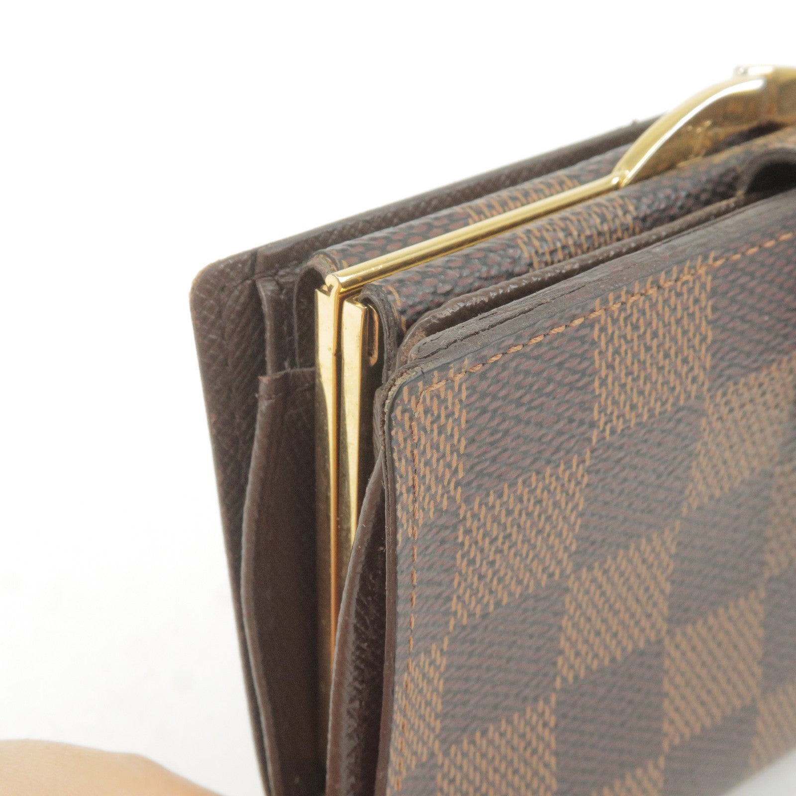 Louis Vuitton Portefeuille Sistina N61747 Damier Canvas Brown Women's  Wallet