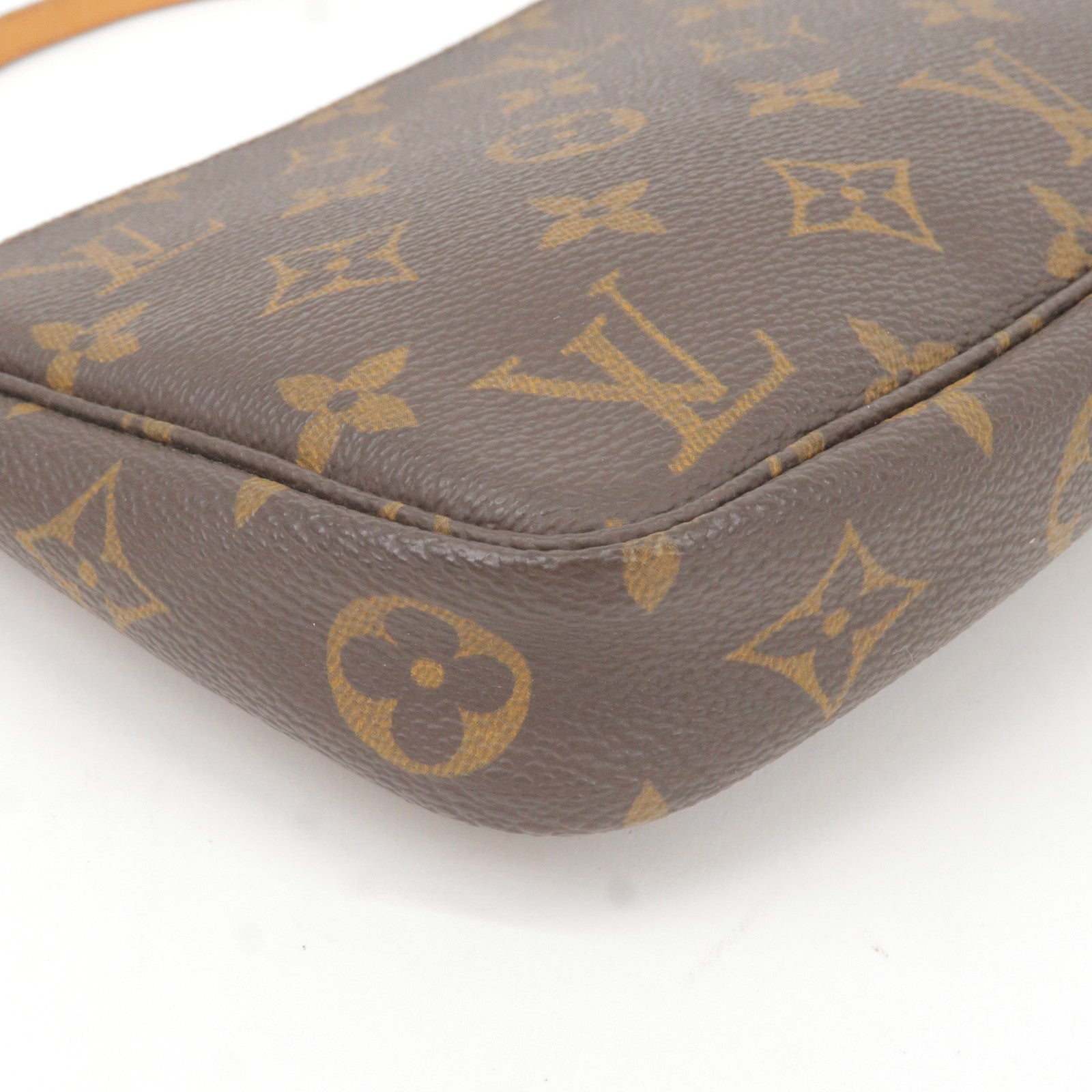 LV LV Men Pochette Steamer Monogram Eclipse Coated Canvas in 2023