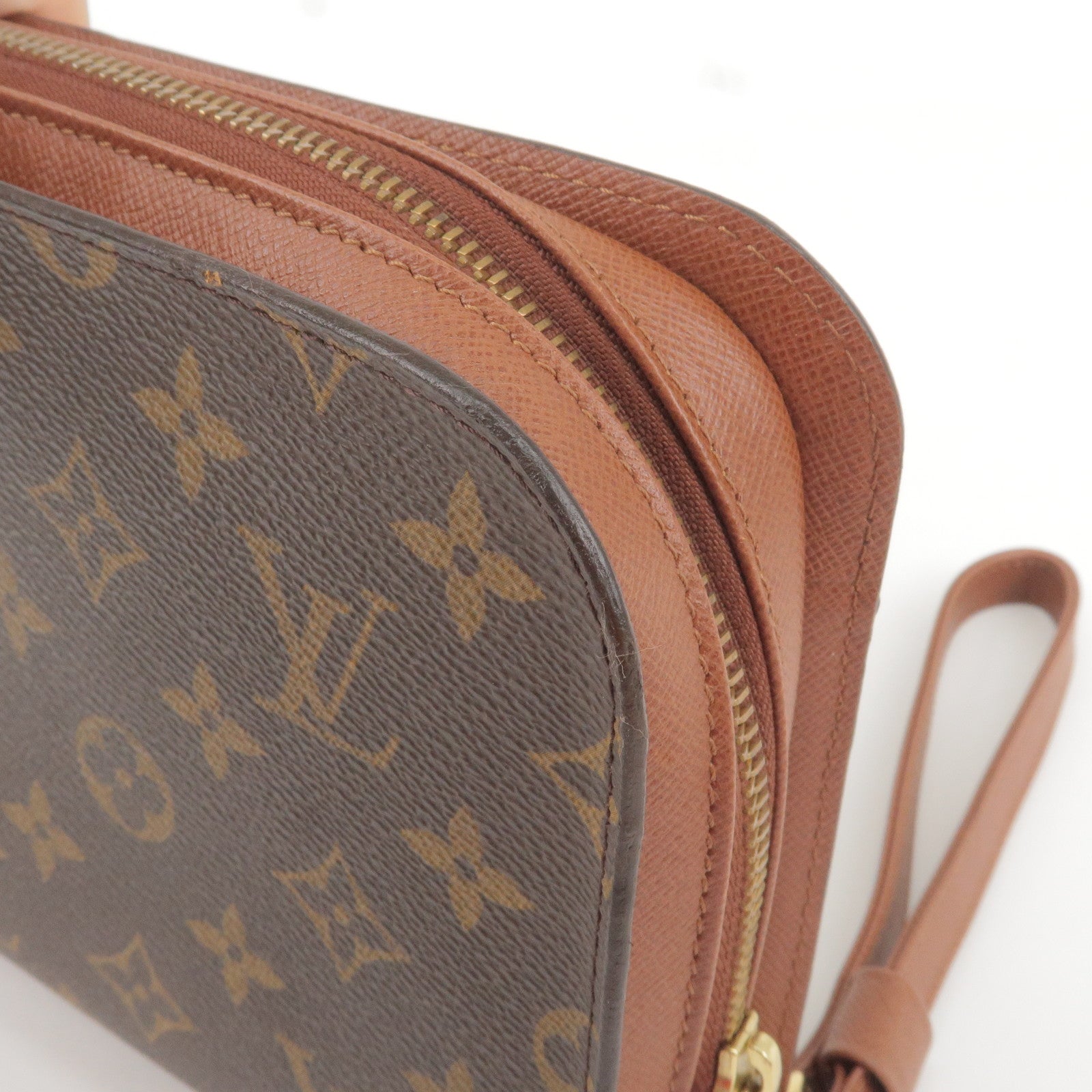 Louis Vuitton Malesherbes Brown Canvas Handbag (Pre-Owned)