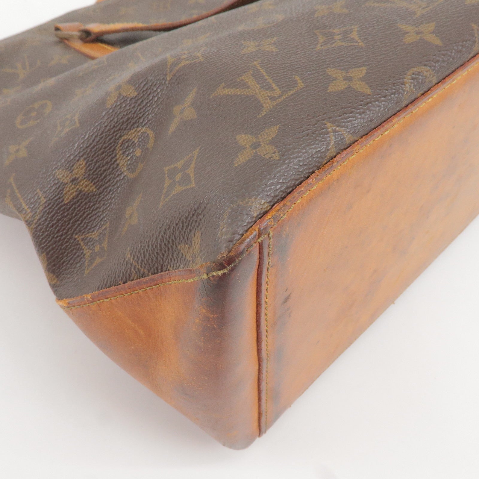 Louis Vuitton Vintage Brown Monogram Cabas Mezzo Tote Bag