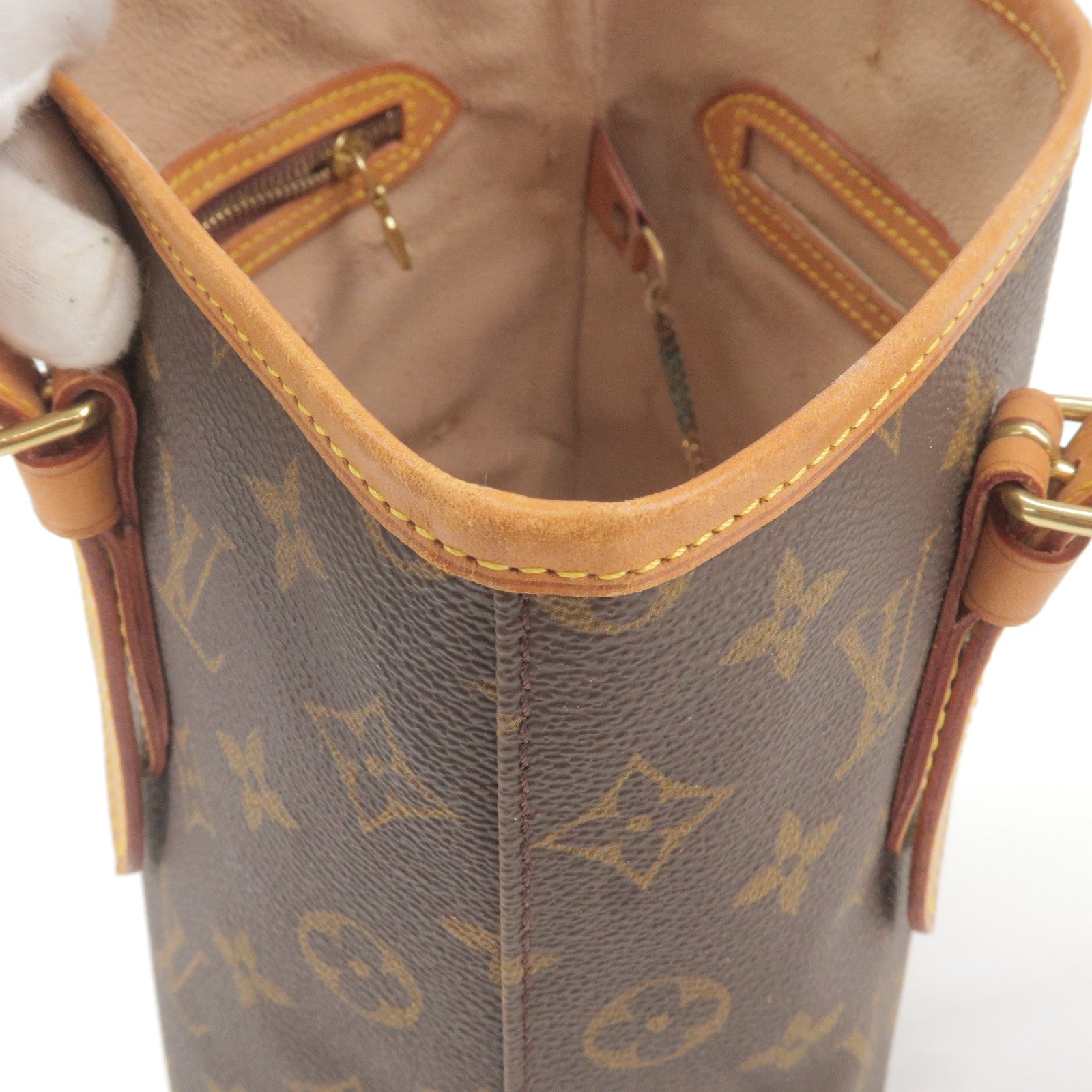 Authentic LOUIS VUITTON Petit Bucket PM Monogram Canvas M42238