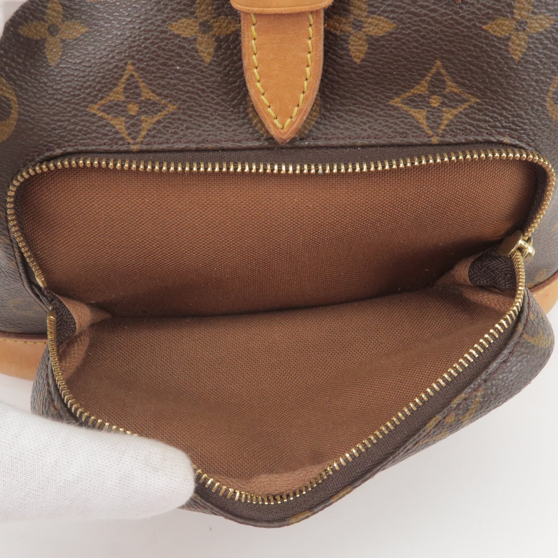 Authentic Louis Vuitton Monogram Montsouris MM Backpack M51136 LV
