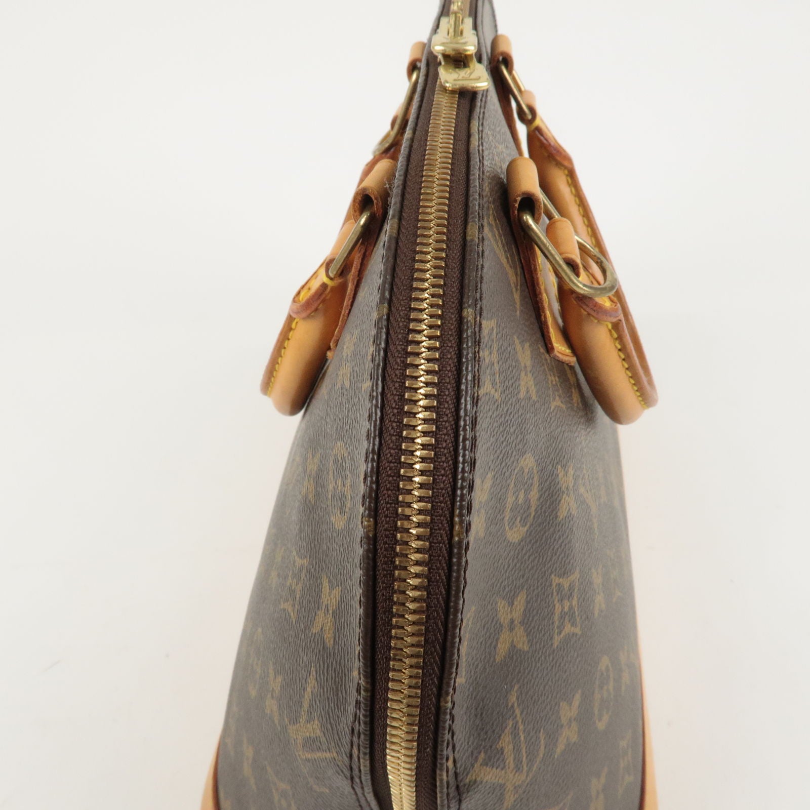 Louis Vuitton Alma Used Handbag Monogram Canvas Leather M51130