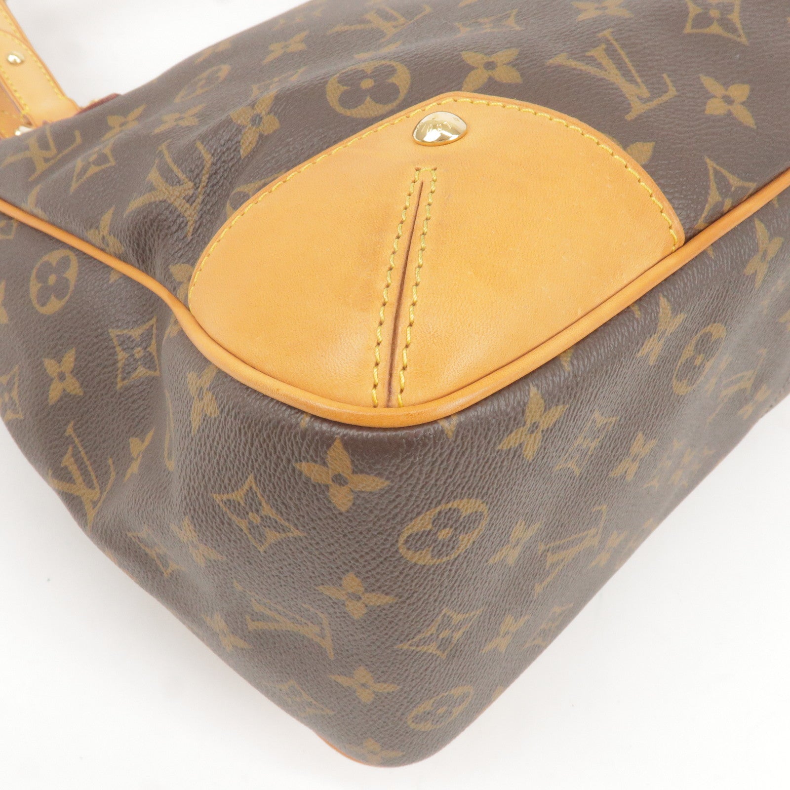 Pre-owned Authentic Louis Vuitton LV Hand Bag Estrela MM Brown
