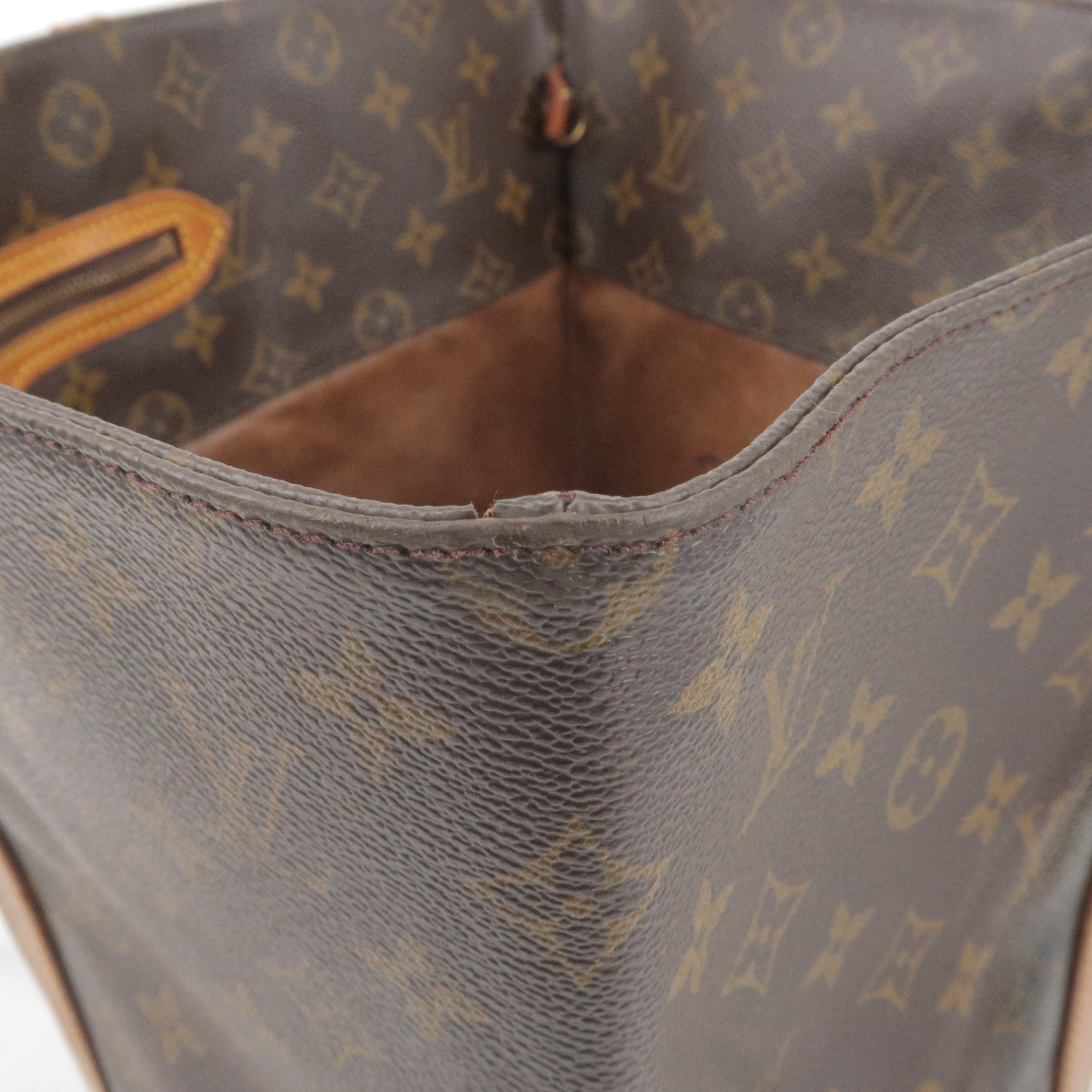 Brown Louis Vuitton Damier Ebene Sac Plat Tote Bag