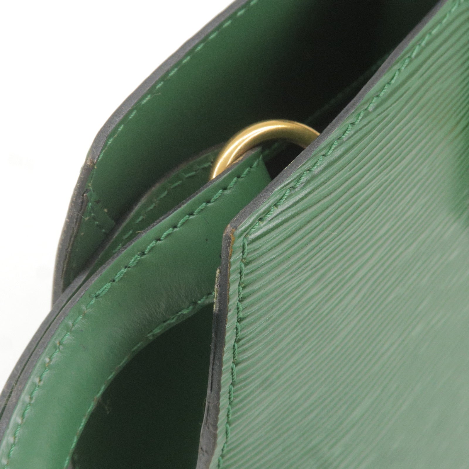 Louis Vuitton Vintage Green Epi Leather Cluny Bag // Available in store!