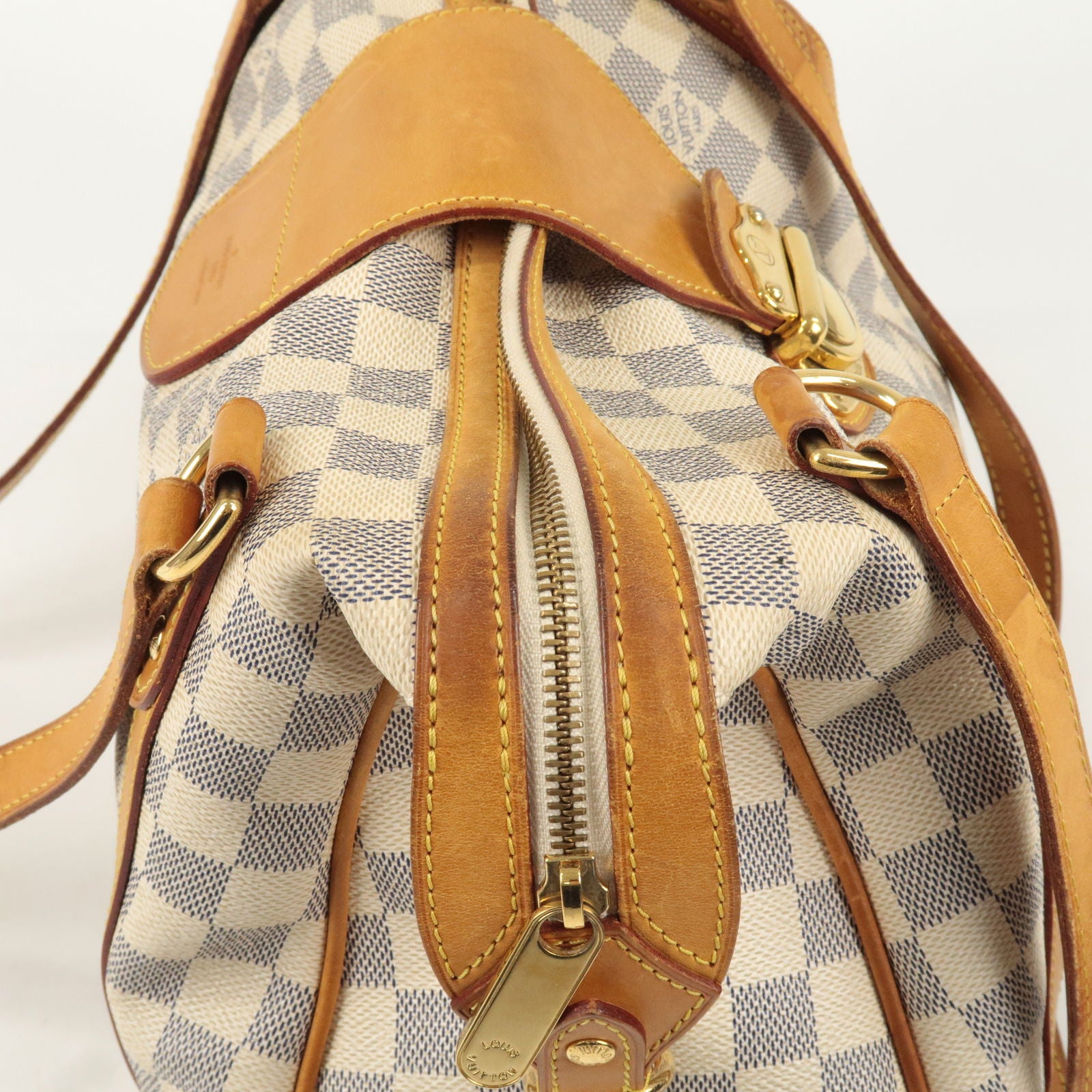 LOUIS VUITTON LOUIS VUITTON Stresa PM Shoulder Bag N42220 Damier Azur  canvas White Used Women N42220