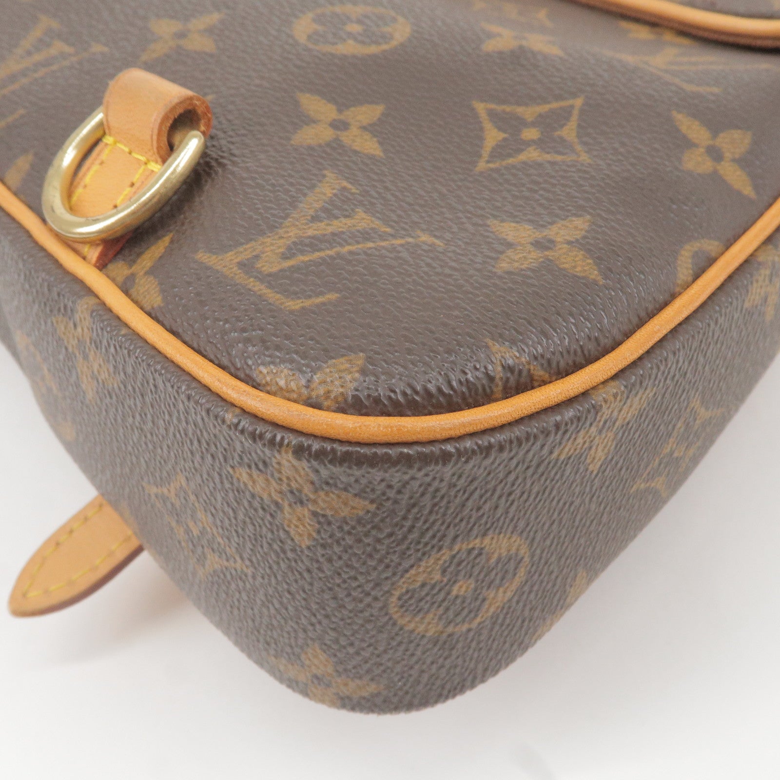 Louis Vuitton Artsy mm Monogram Empreinte Infini Blue Tote Hand Bag M93448 Pre Owned