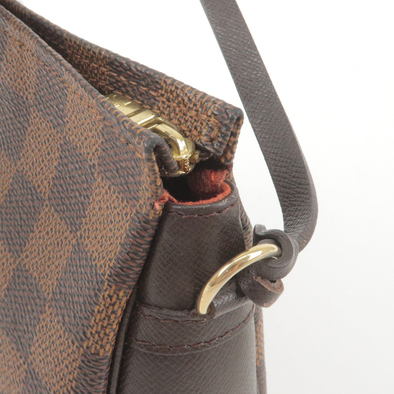 LOUIS VUITTON LOUIS VUITTON Trousse Make Up Pouch Bag N51982 Damier Ebene  Canvas Used LV N51982