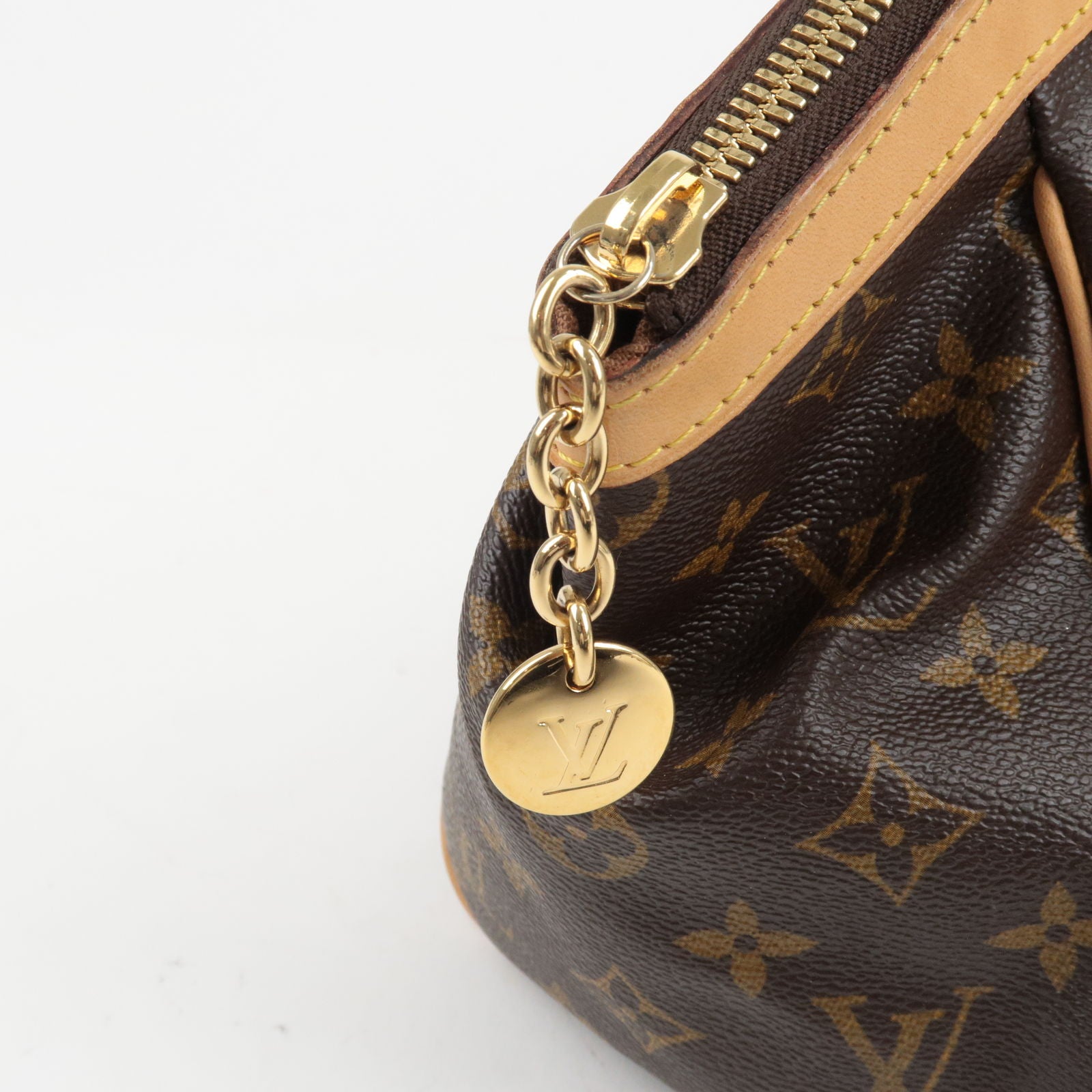 Louis - Tivoli - Vuitton - Bag - Hand - Monogram - Louis Vuitton 2000s  pre-owned monogram silk handkerchief - PM - M40143 – Sac à main Louis  Vuitton Lockit en cuir épi crème et cuir glacé crème