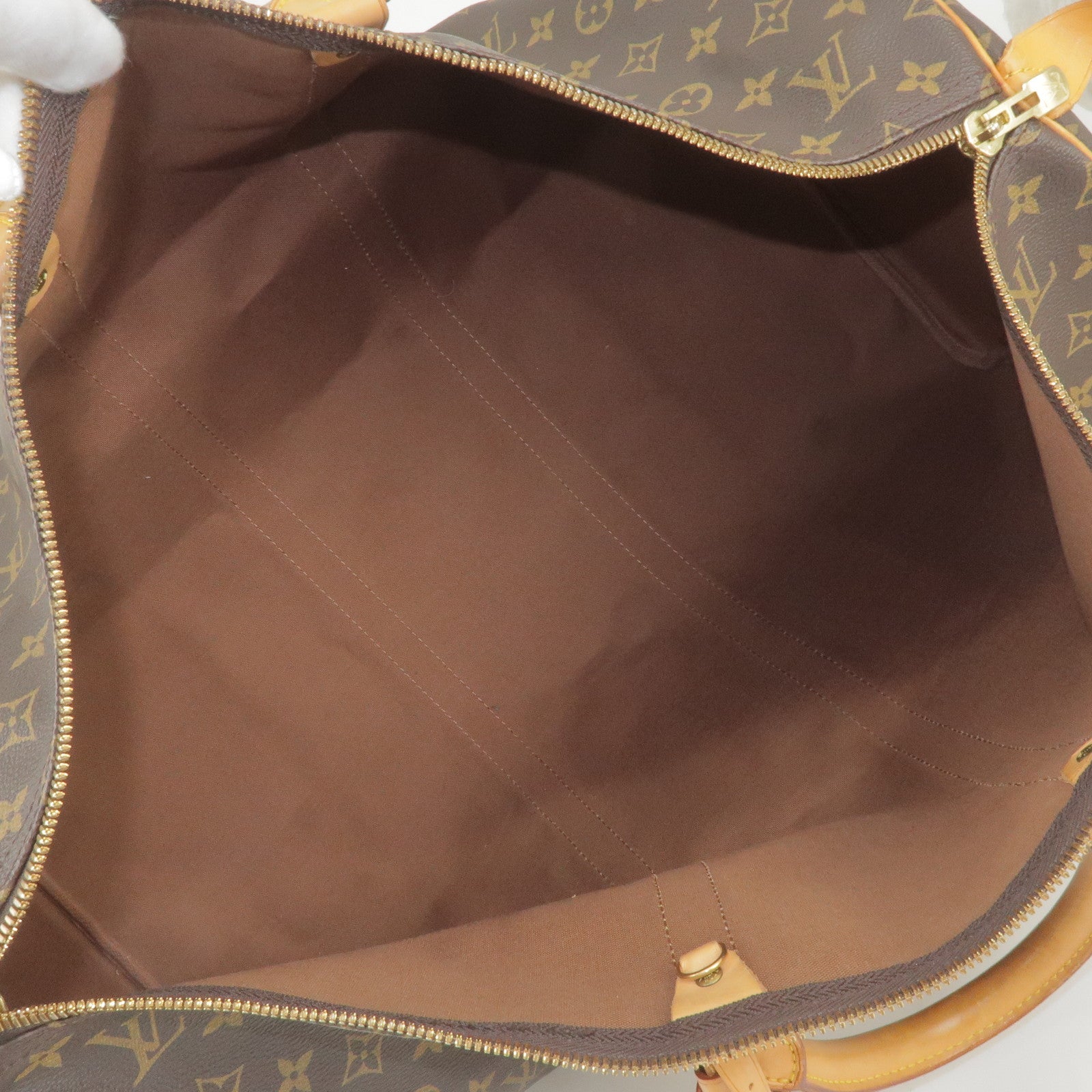 Louis Vuitton Satellite soft suitcase in monogram canvas and natural leather