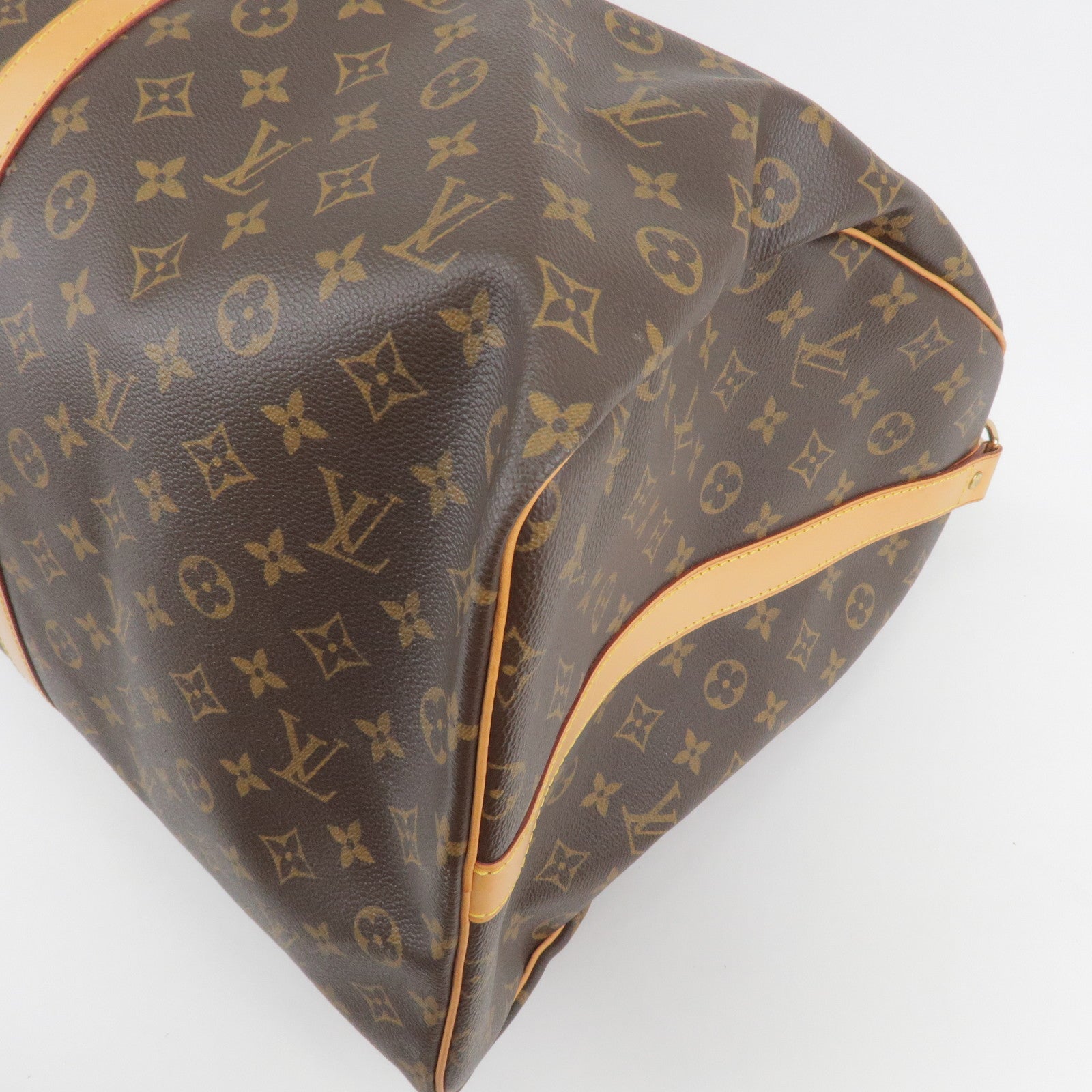 Louis Vuitton Virgil Abloh Brown Monogram Coated Canvas Chain Clutch Gold Hardware, 2019 (Very Good), Womens Handbag