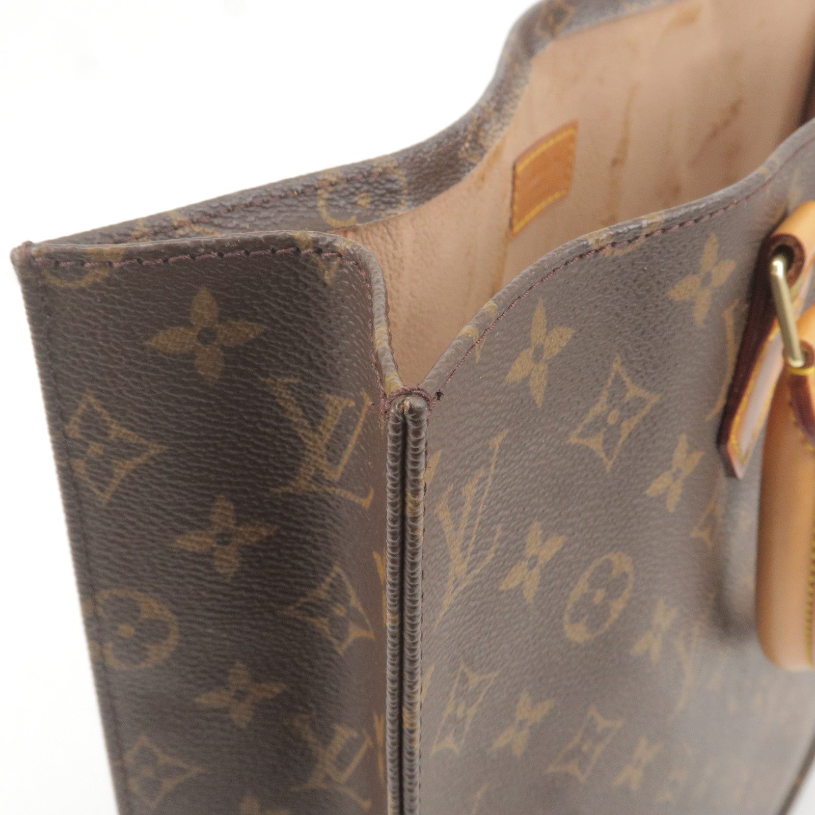 Plat - Sac - Tote - Hand - Bag - Vuitton - Louis Vuitton Monogram