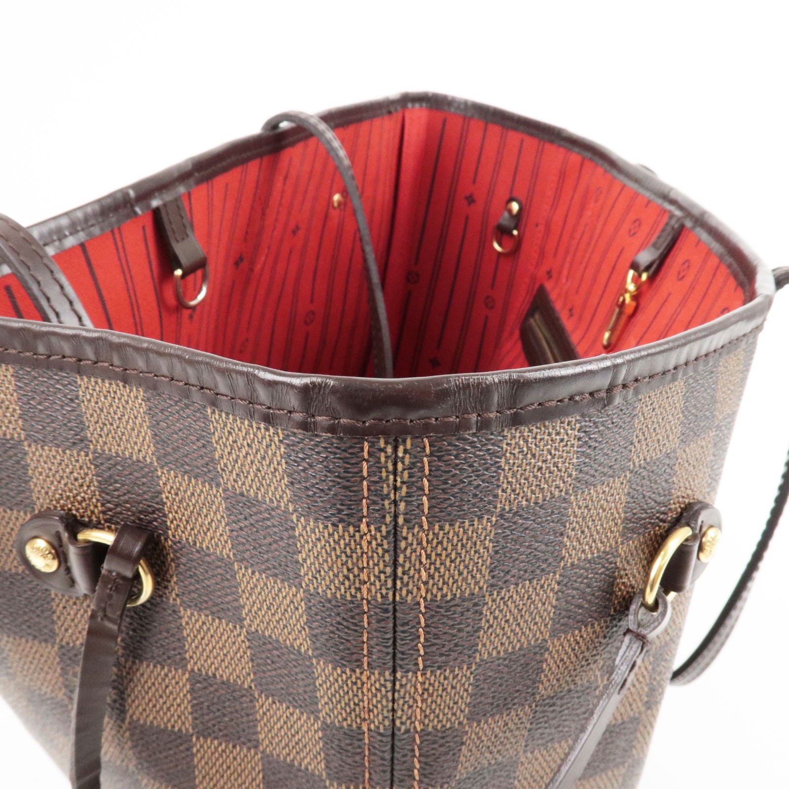 Used louis vuitton neverfull pochette / WRISTLET - LEATHER