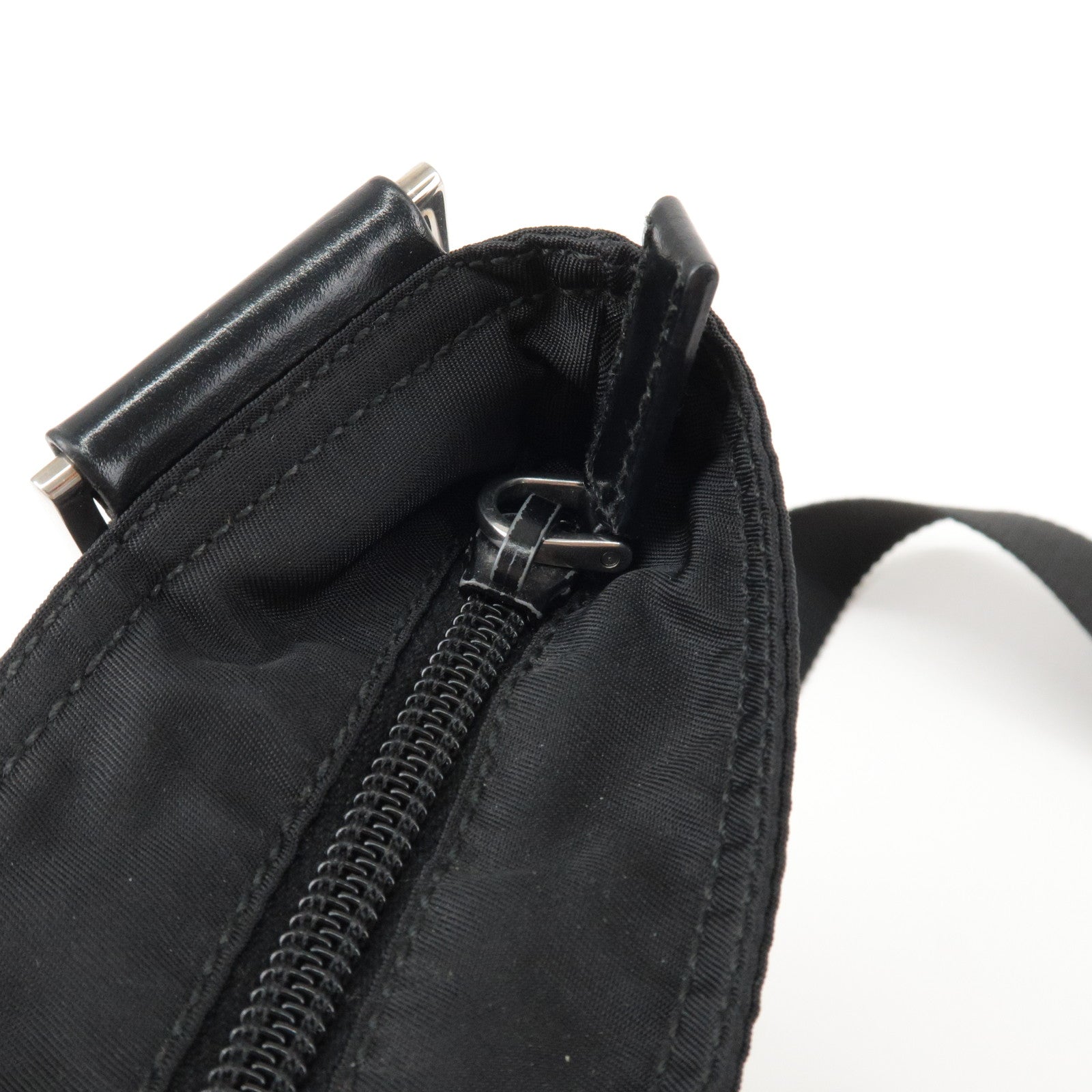 Prada PRADA BN1057 Nylon Leather Black Tote Shoulder Bag 2way Unisex