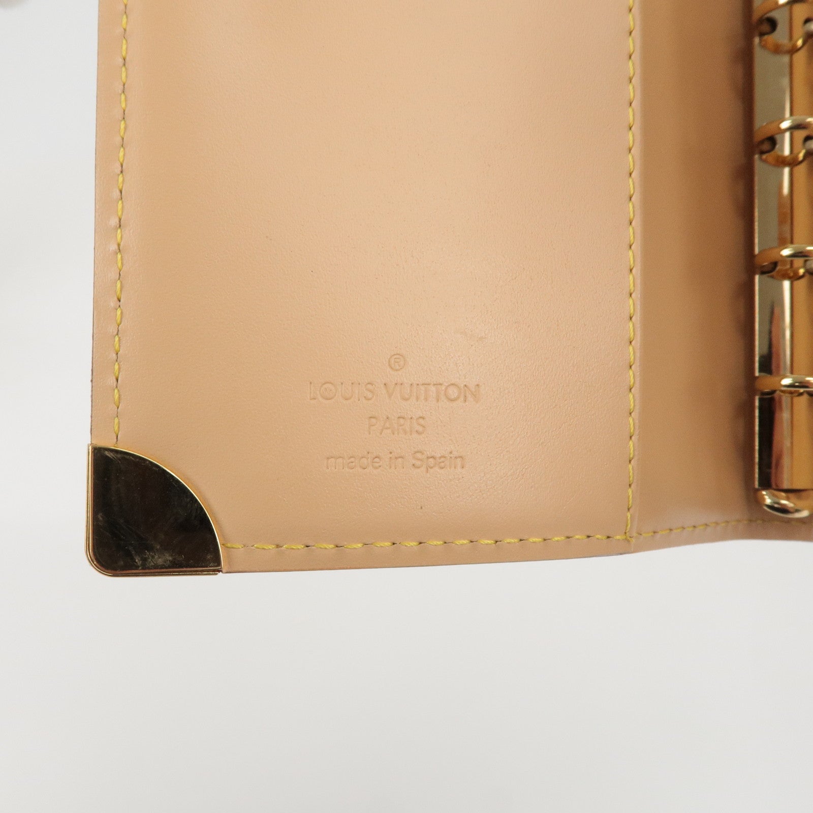 Louis Vuitton Ring Agenda Cover Epi Leather PM Yellow
