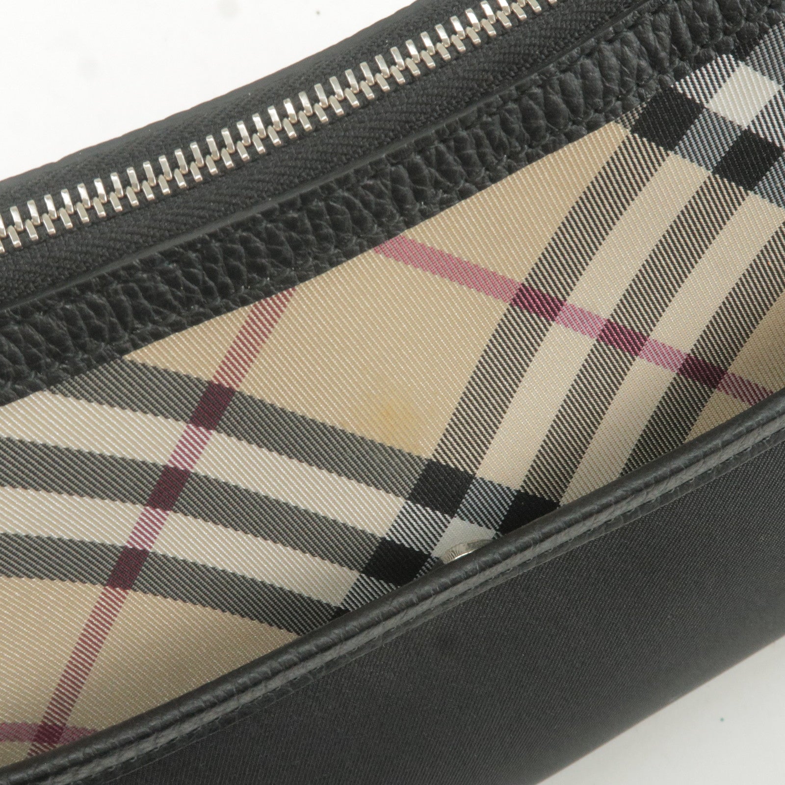 Burberry Reversible Brown and Black E-Canvas Leather Giant Check