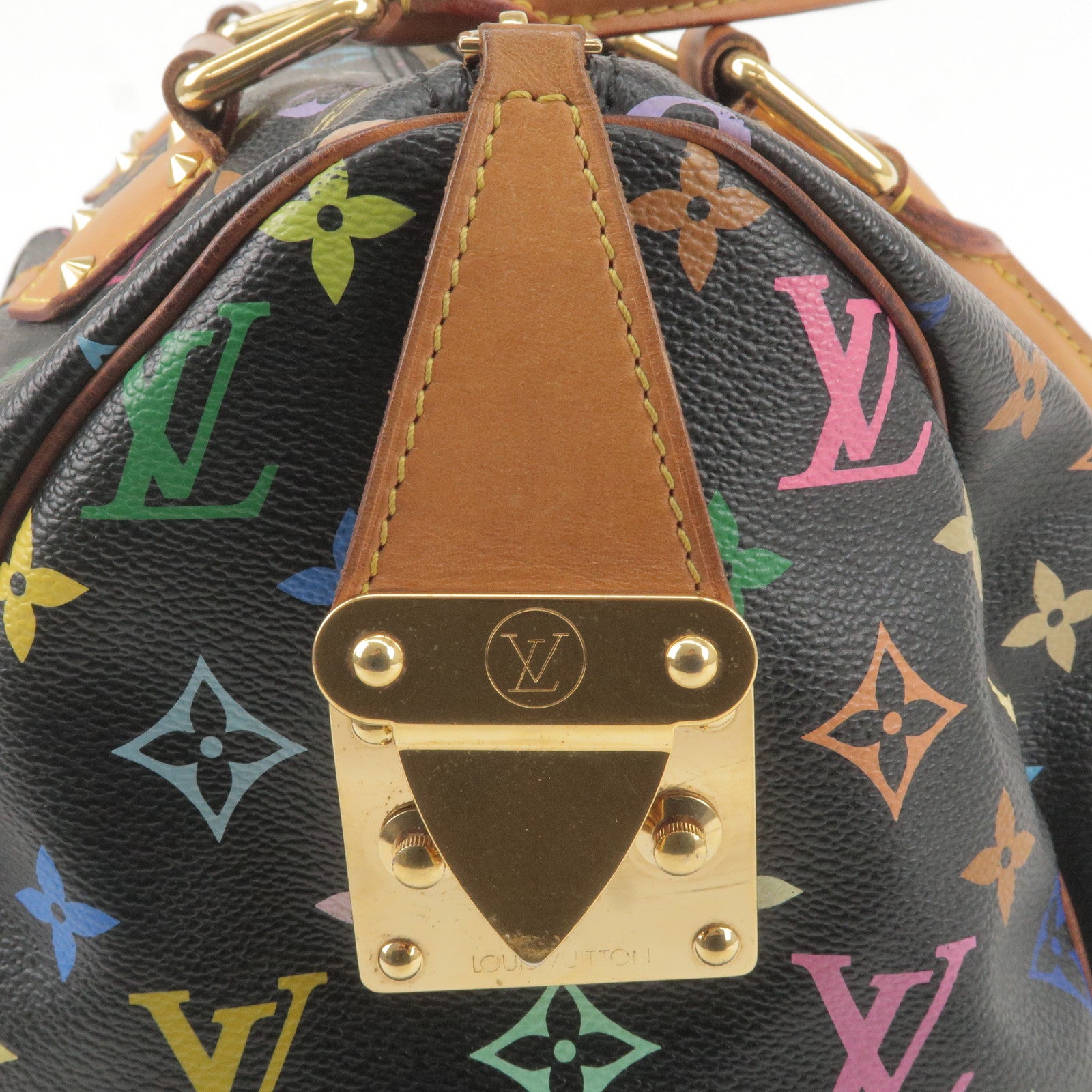 LOUIS VUITTON Speedy 30 Monogram Multicolor Black Hand Bag M92642