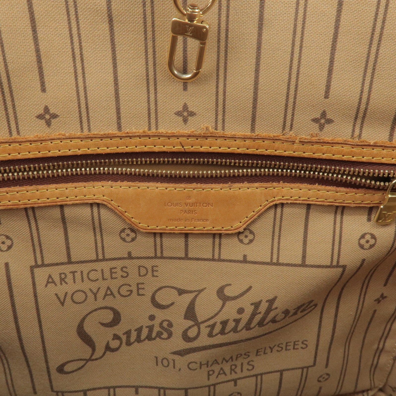 Louis Vuitton Articles De Voyage Monogram Neverfull Tote Bag