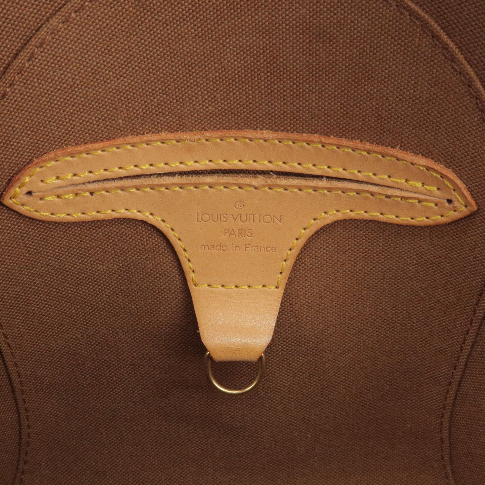 Pre-owned Louis Vuitton 2005 Monogram Mini Ellipse Pouch In Brown