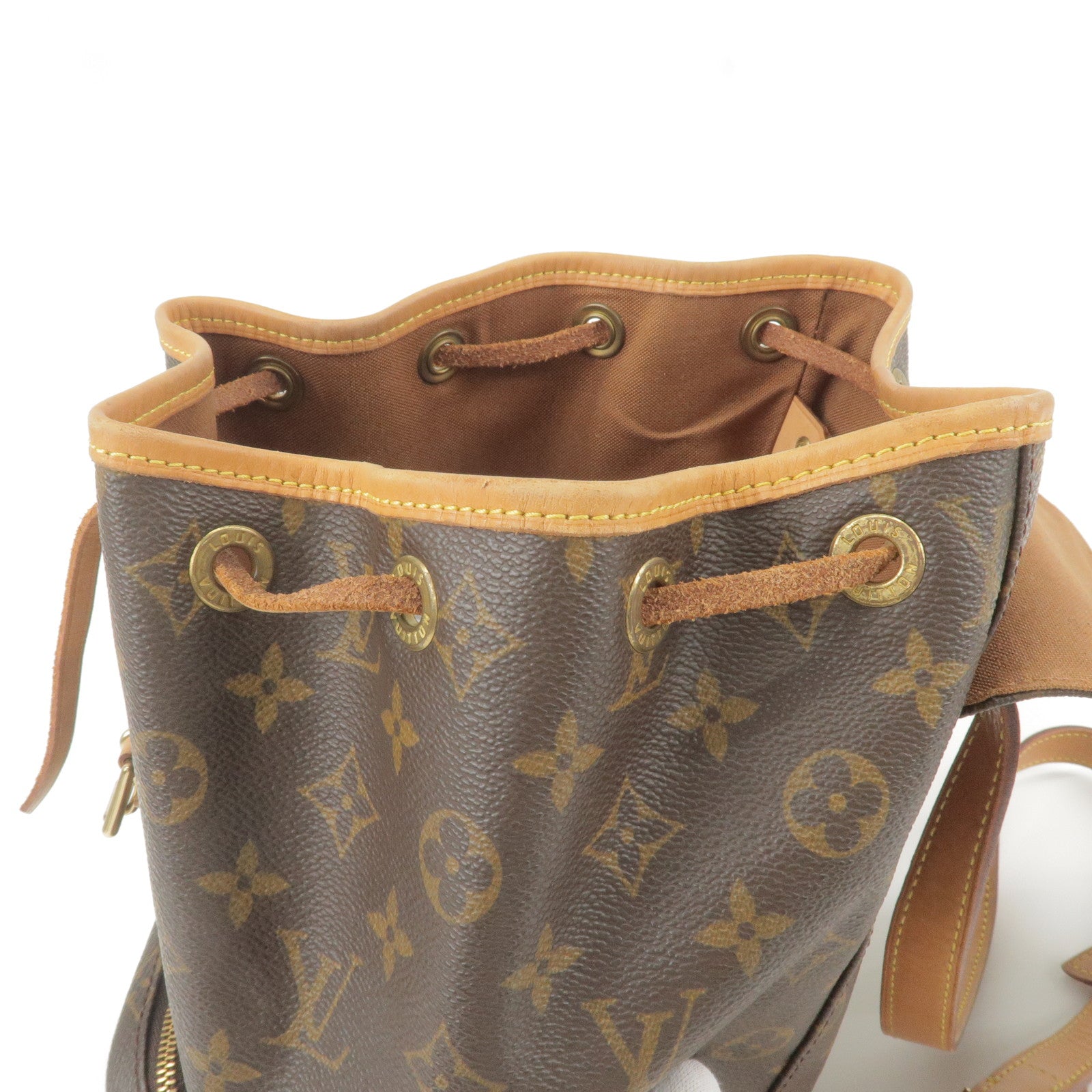 Louis Vuitton Brown Monogram Canvas Leather Montsouris Mm Backpack Bag  Auction