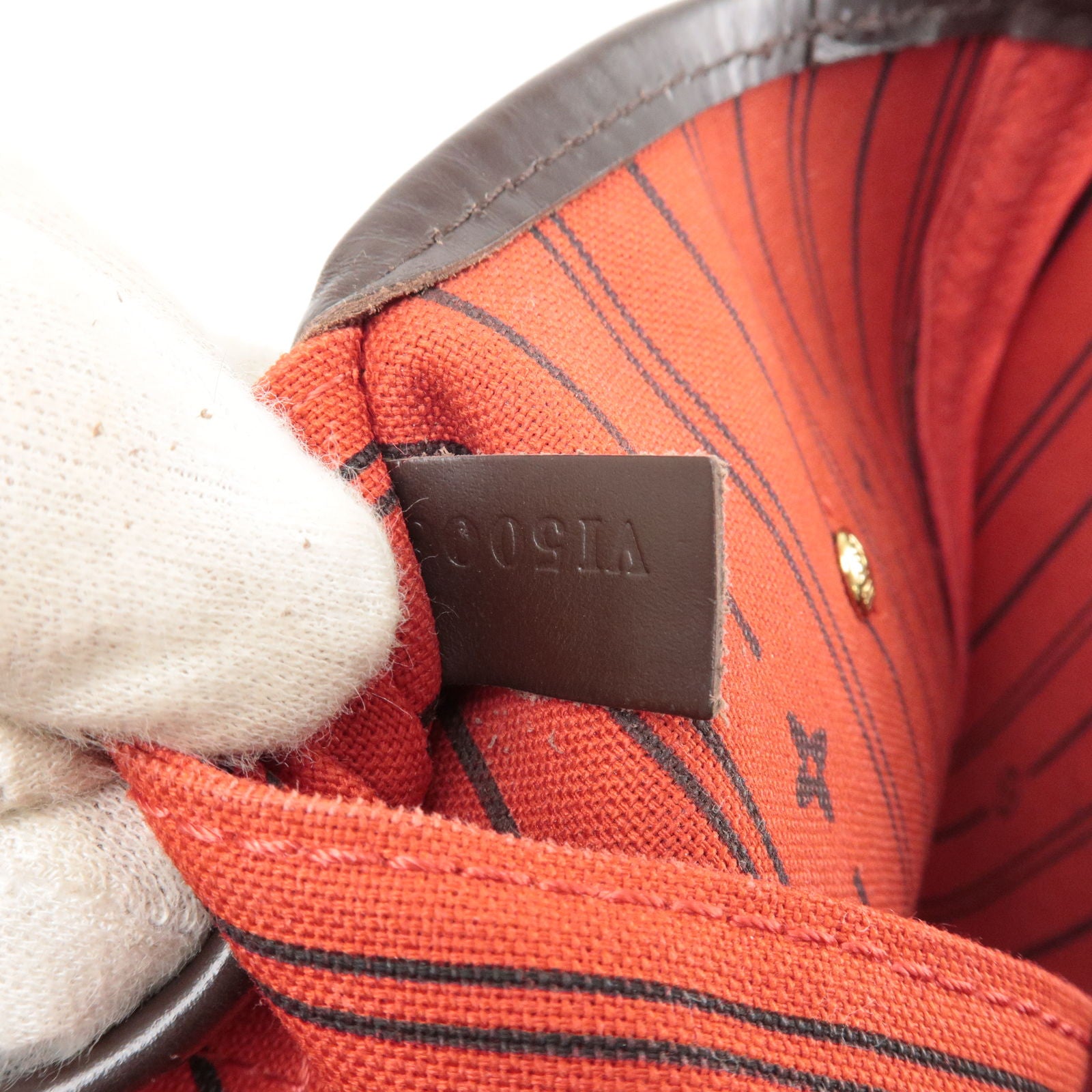 Preloved Louis Vuitton Orange Epi Leather Neverfull MM Tote Bag