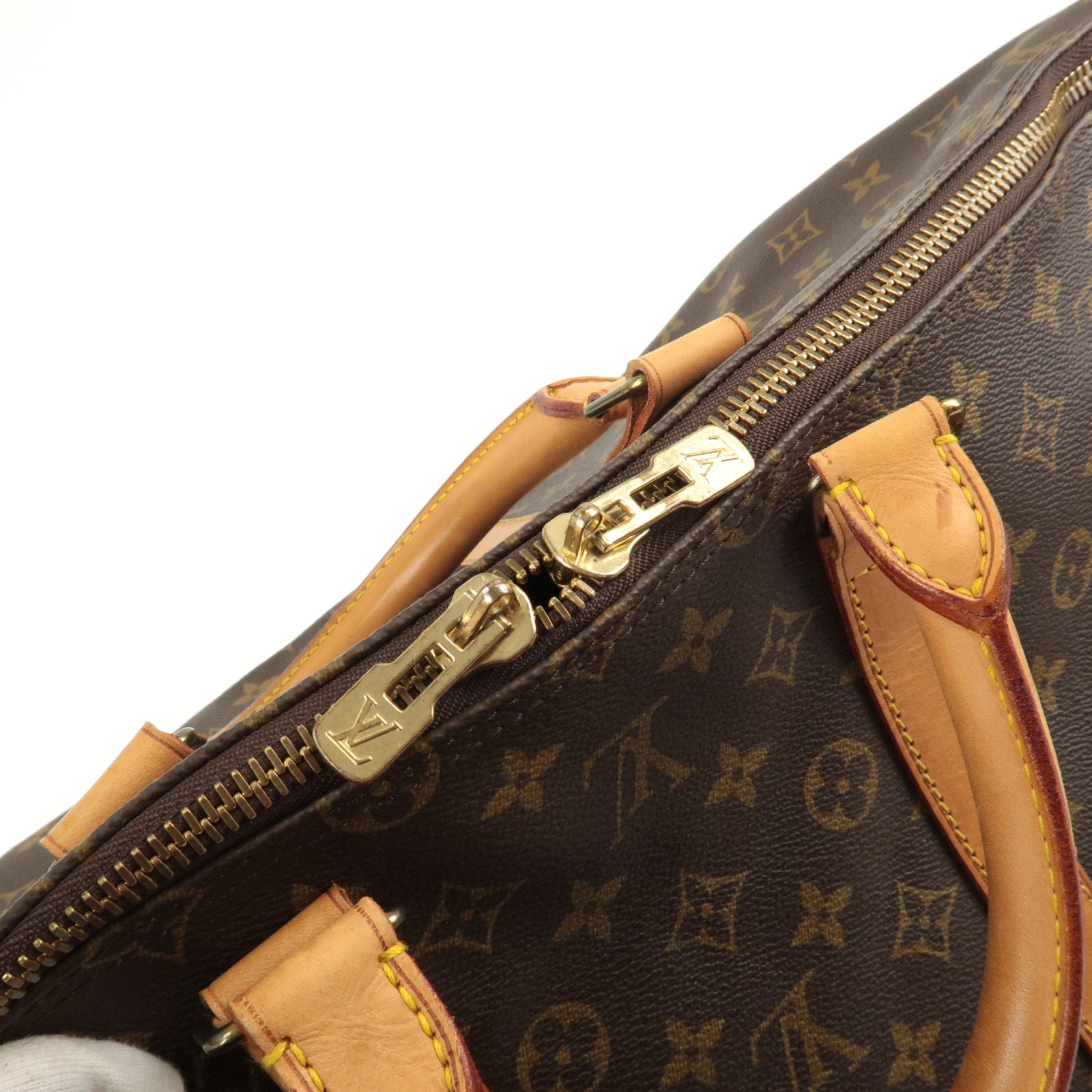 Louis Vuitton 55 Keepall Bandouliere Monogram M41414 Boston Bag Brown 2WAY