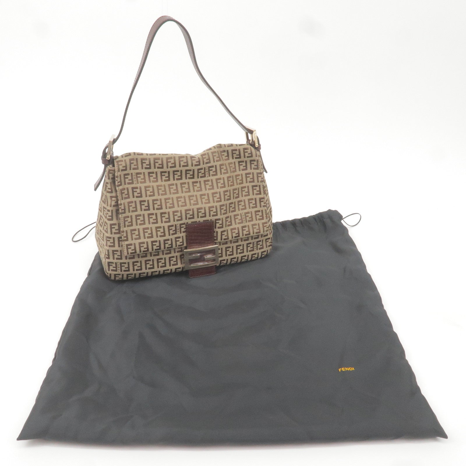 FENDI-Zucchino-Mamma-Baguette-Canvas-Leather-Shoulder-Bag-8BR001 –  dct-ep_vintage luxury Store