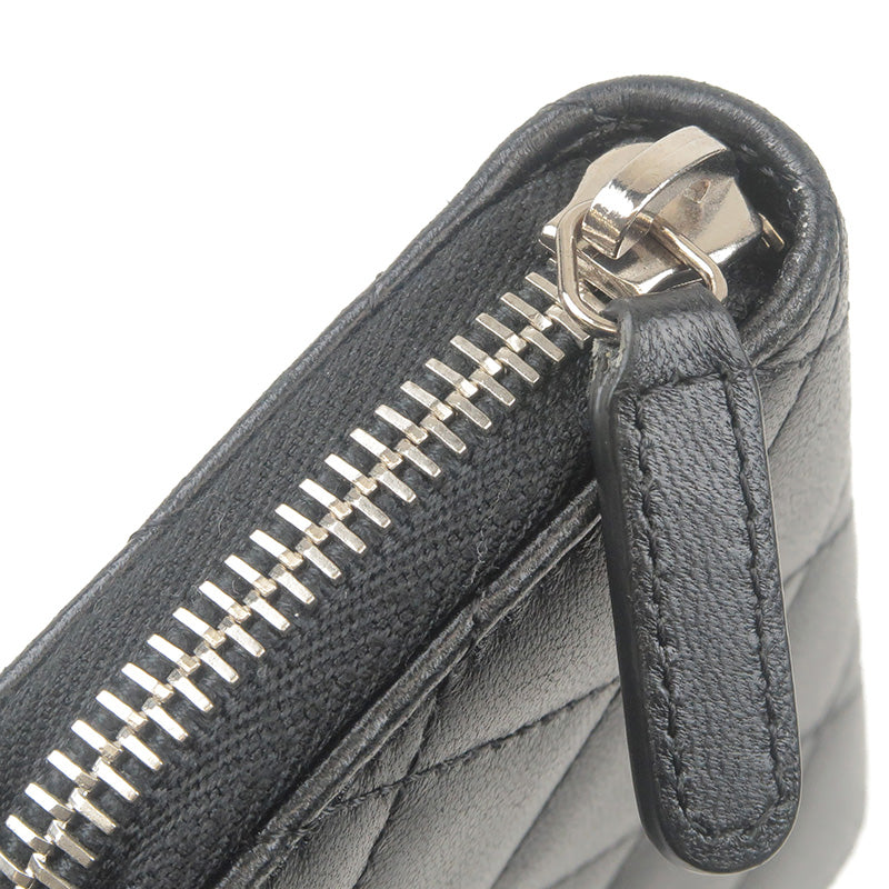 Matelasse - A69271 – dct - Coin - Round - Black - Case - Lamb - Skin -  ep_vintage luxury Store - CHANEL - Zipper - Chanel Boy LED Bag