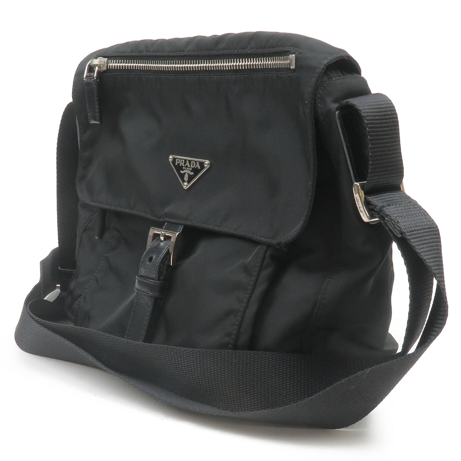 Prada Re-Nylon mini pouch bag, Black