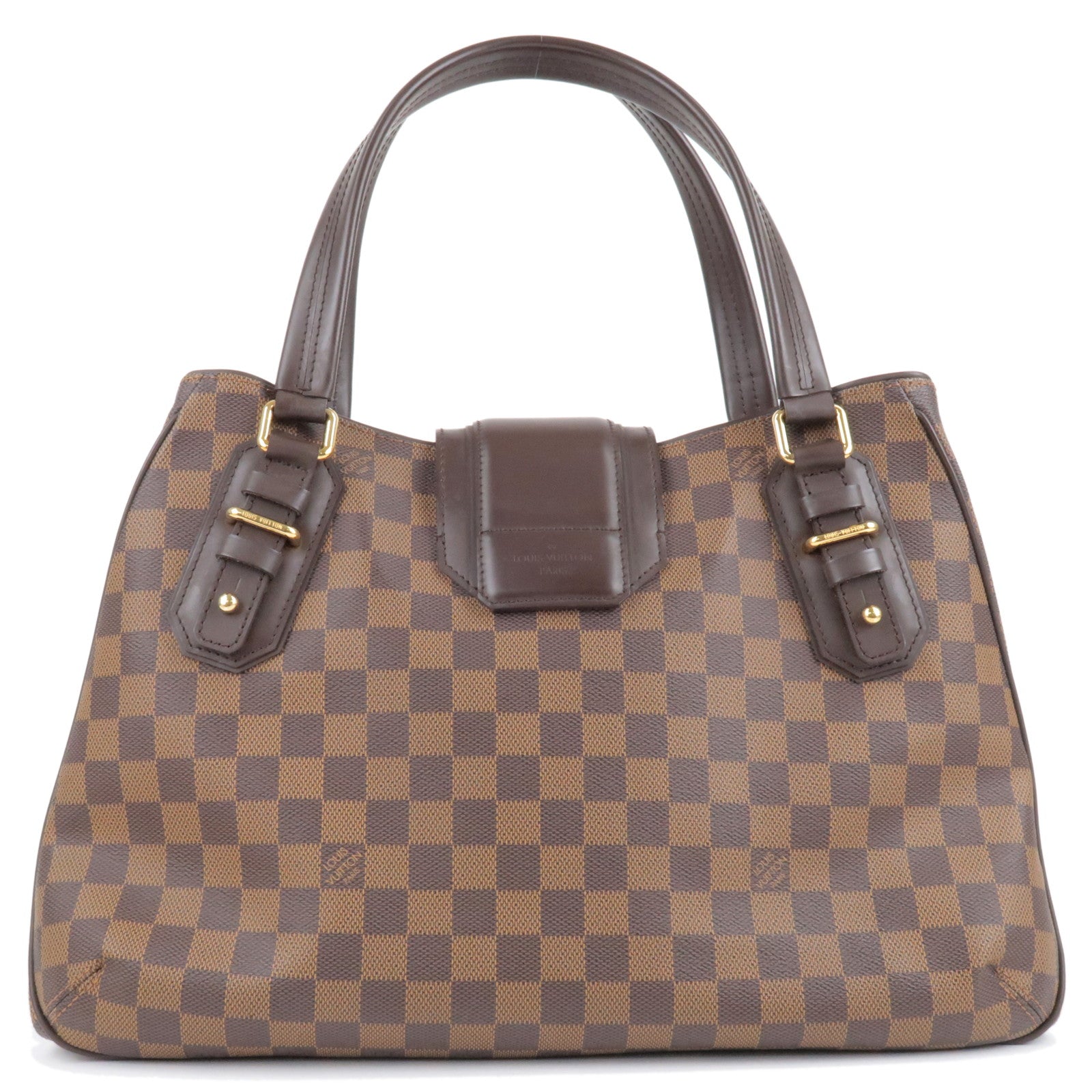 Pre-Owned Louis Vuitton Hampstead Damier Ebene GM Tote Bag