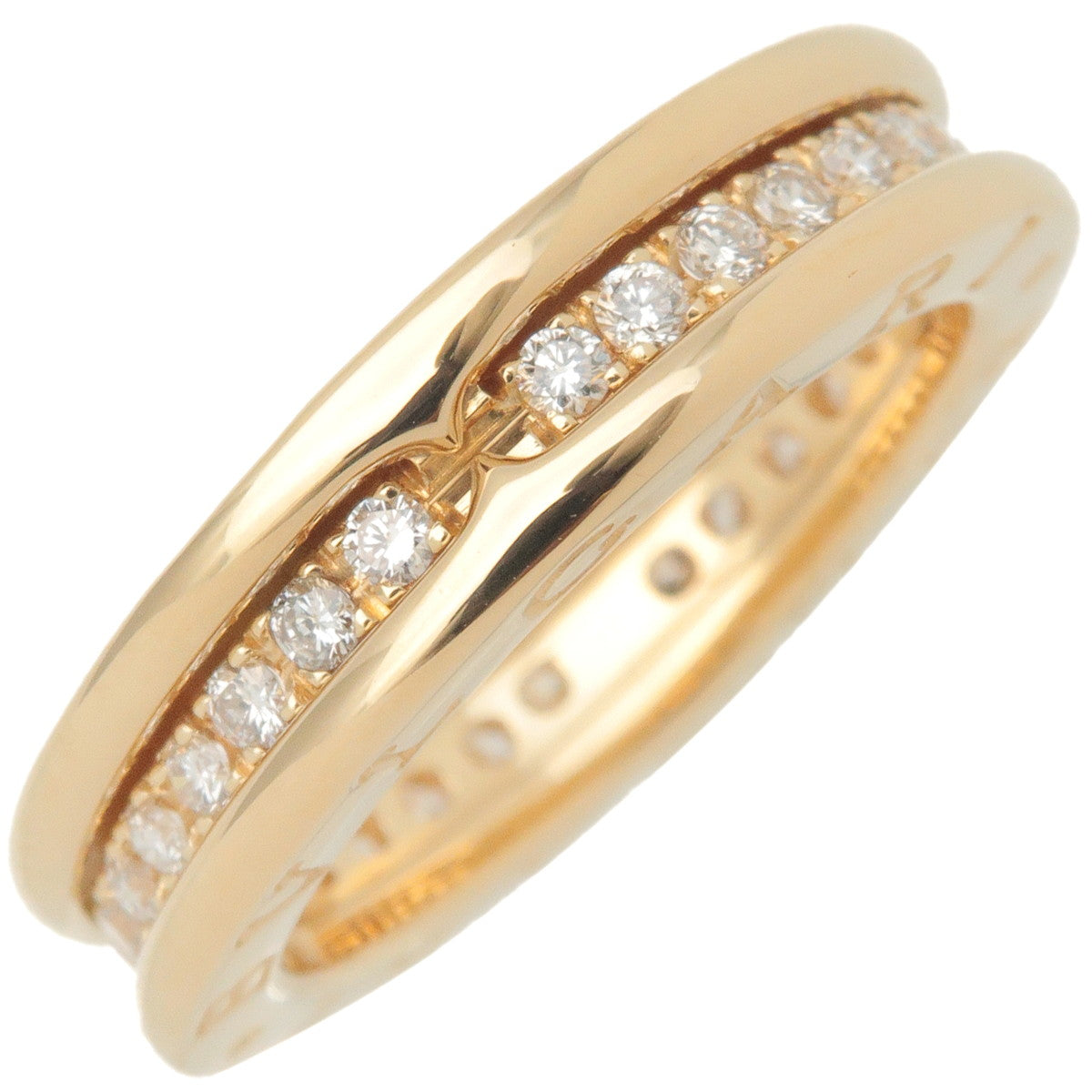 BVLGARI-B-zero1-Full-Diamond-Ring-XS-K18YG-Yellow-Gold-#51-US5.5