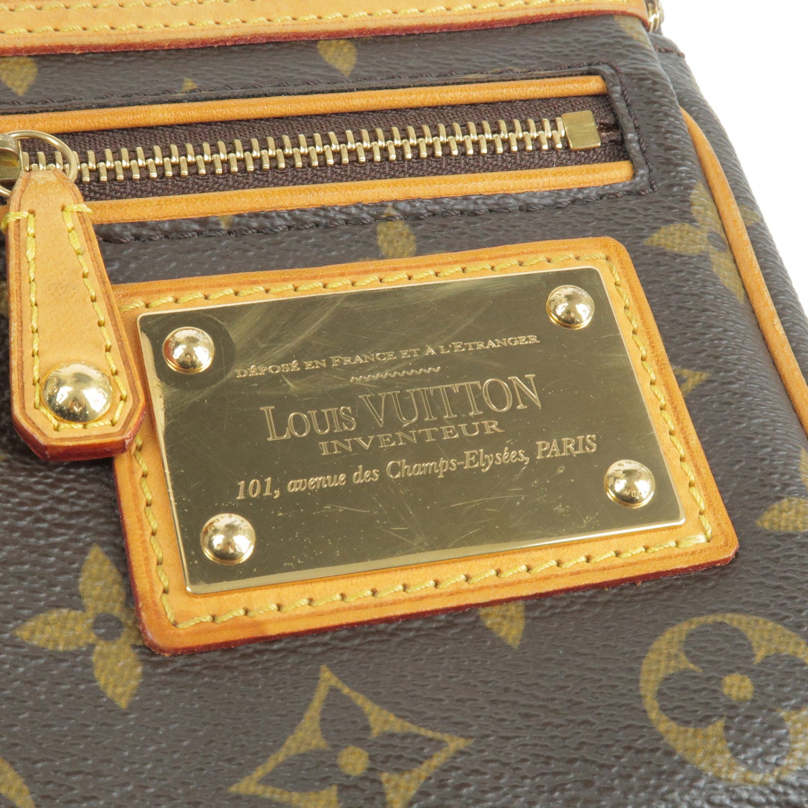 Vintage Louis Vuitton Yellow Tresor Clutch Porte Epi Leather Gold Wallet