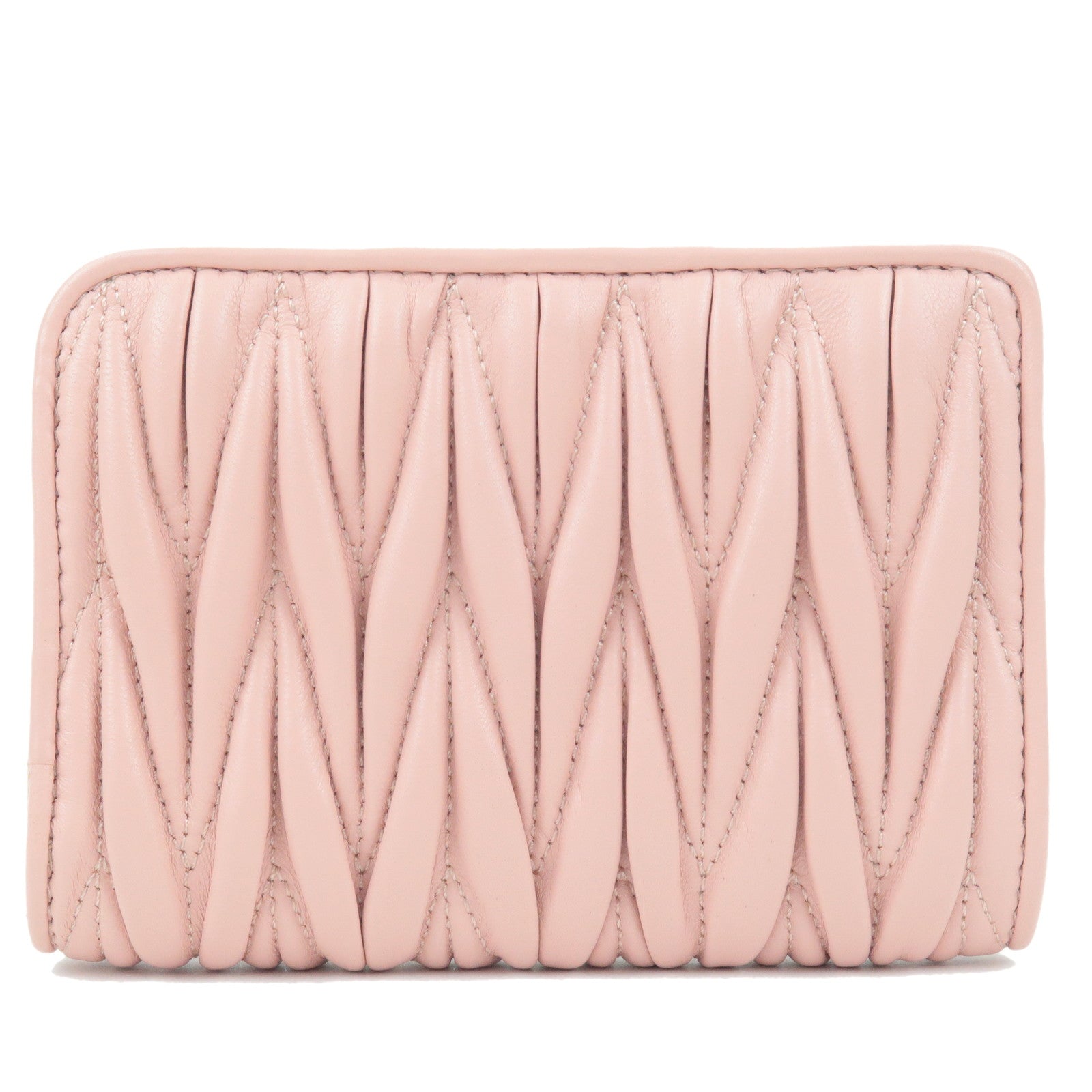 Pink - L - MIU - Wallet - MIU - gold miu miu vitello lux satchel