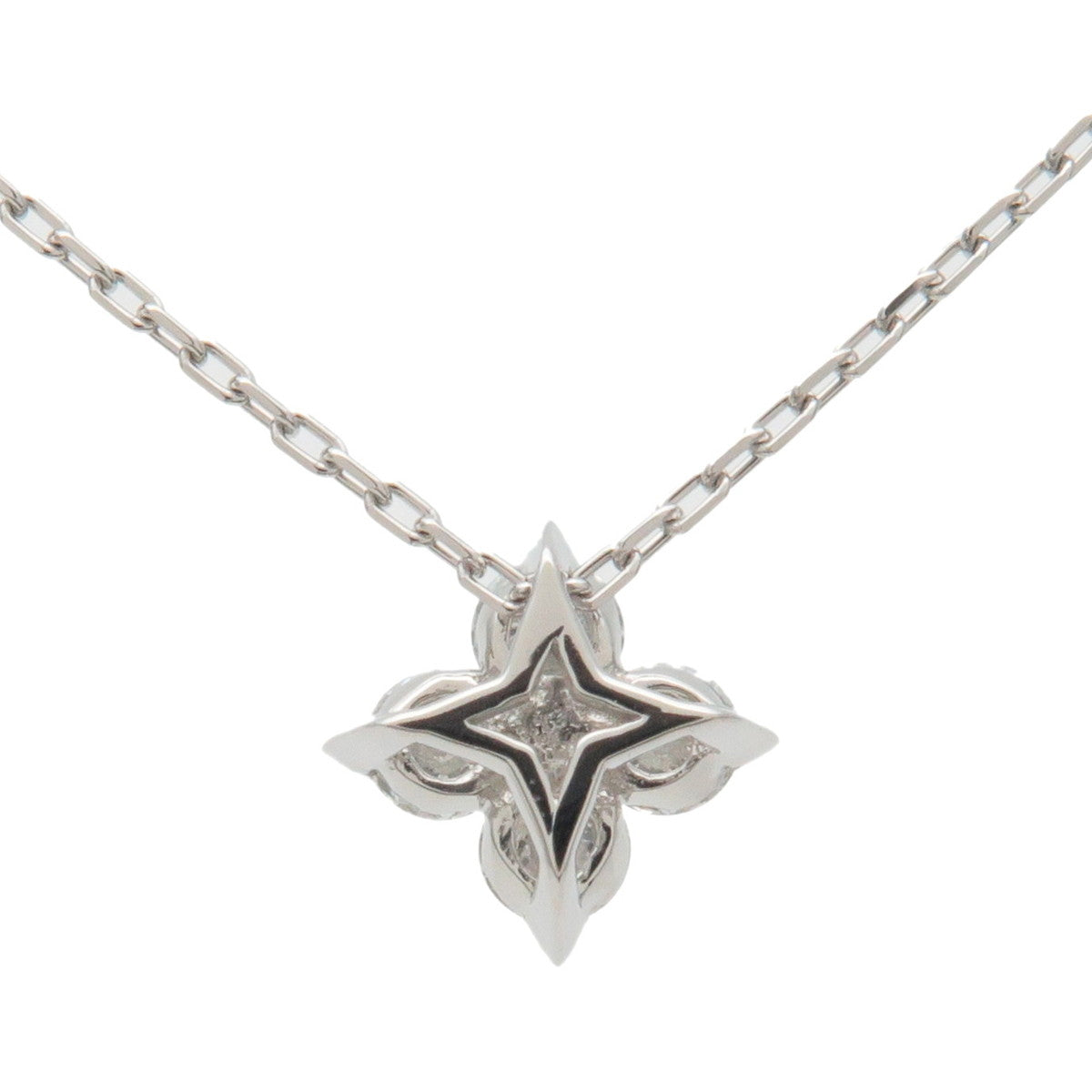 STAR-JEWELRY-Brightest-Star-4P-Necklace-0.13ct-950-Platinum