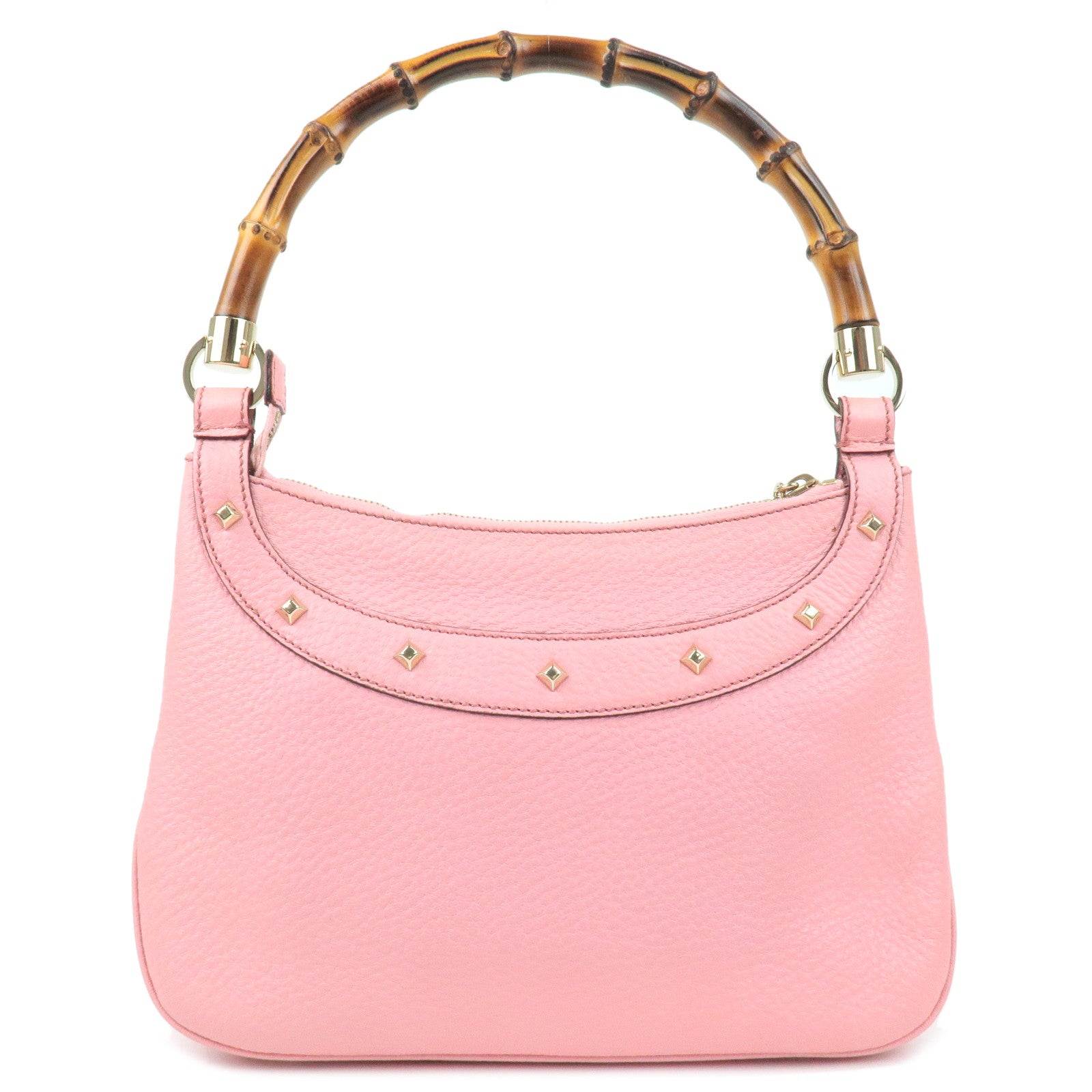 Pink - Studs - ep_vintage luxury Store - appliqued GUCCI - Leather